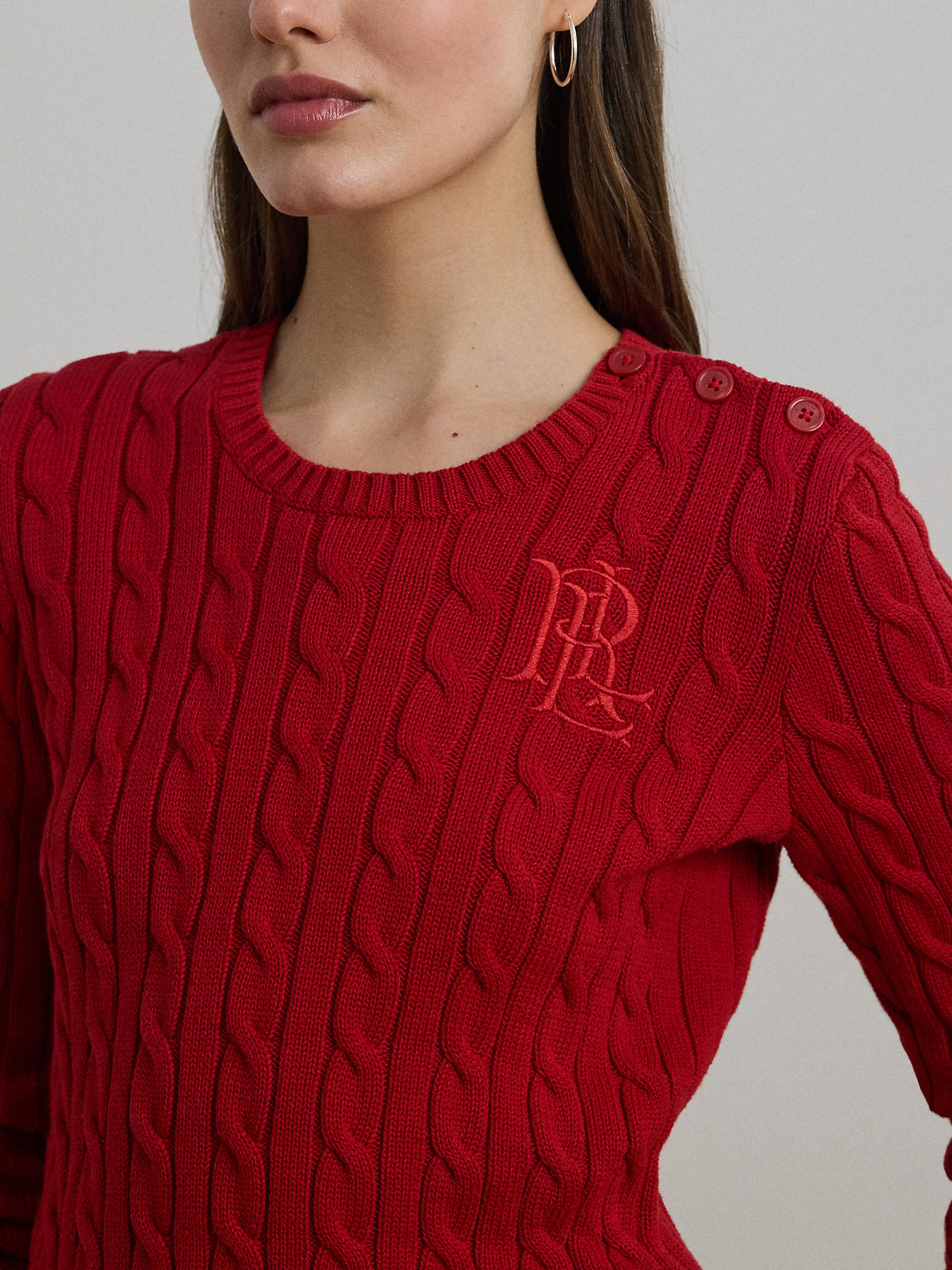 Lauren Ralph Lauren Sveter červená / rubínová (obrázok 5)