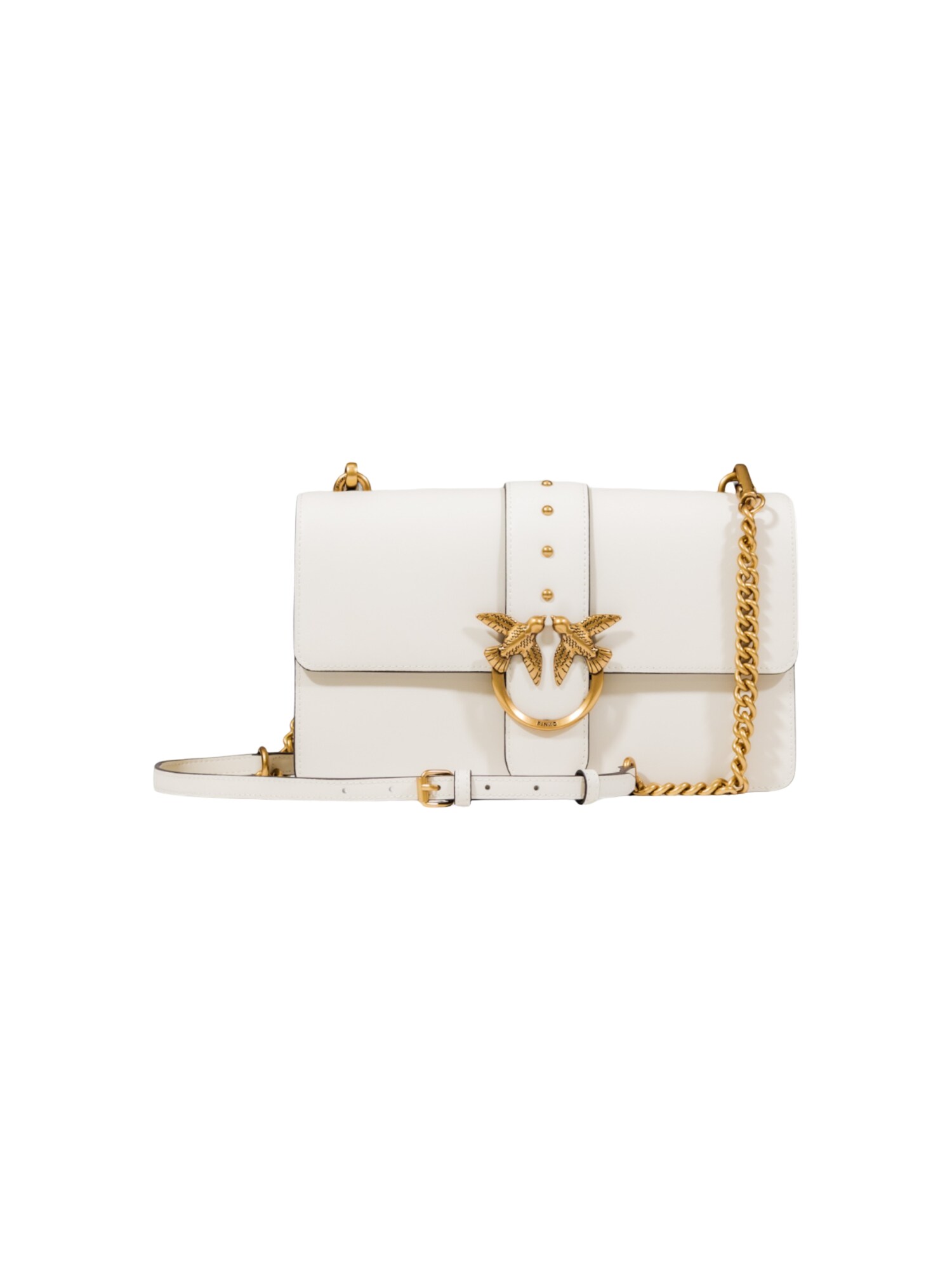 Pinko Bolso De Hombro 'Love One Classic St. Cl Vitello 105857' Blanco-image