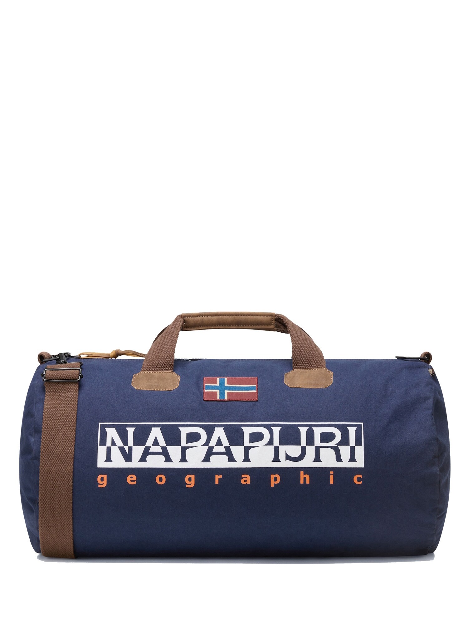 NAPAPIJRI Geantă de weekend Bering 3  bleumarin / ciocolatiu / roșu / alb