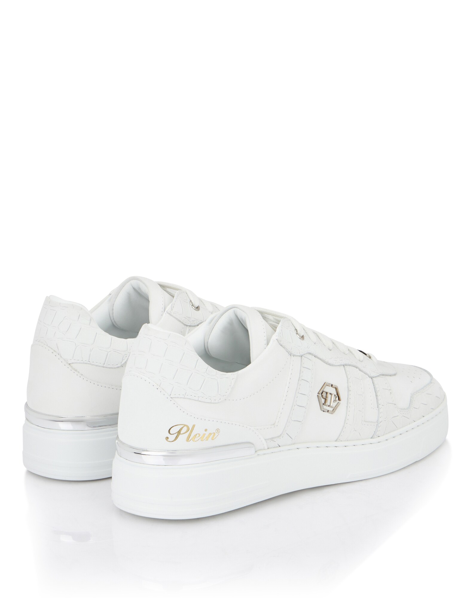 Philipp Plein Zapatillas deportivas bajas 'Cocco' oro / plata / blanco – imagen 3