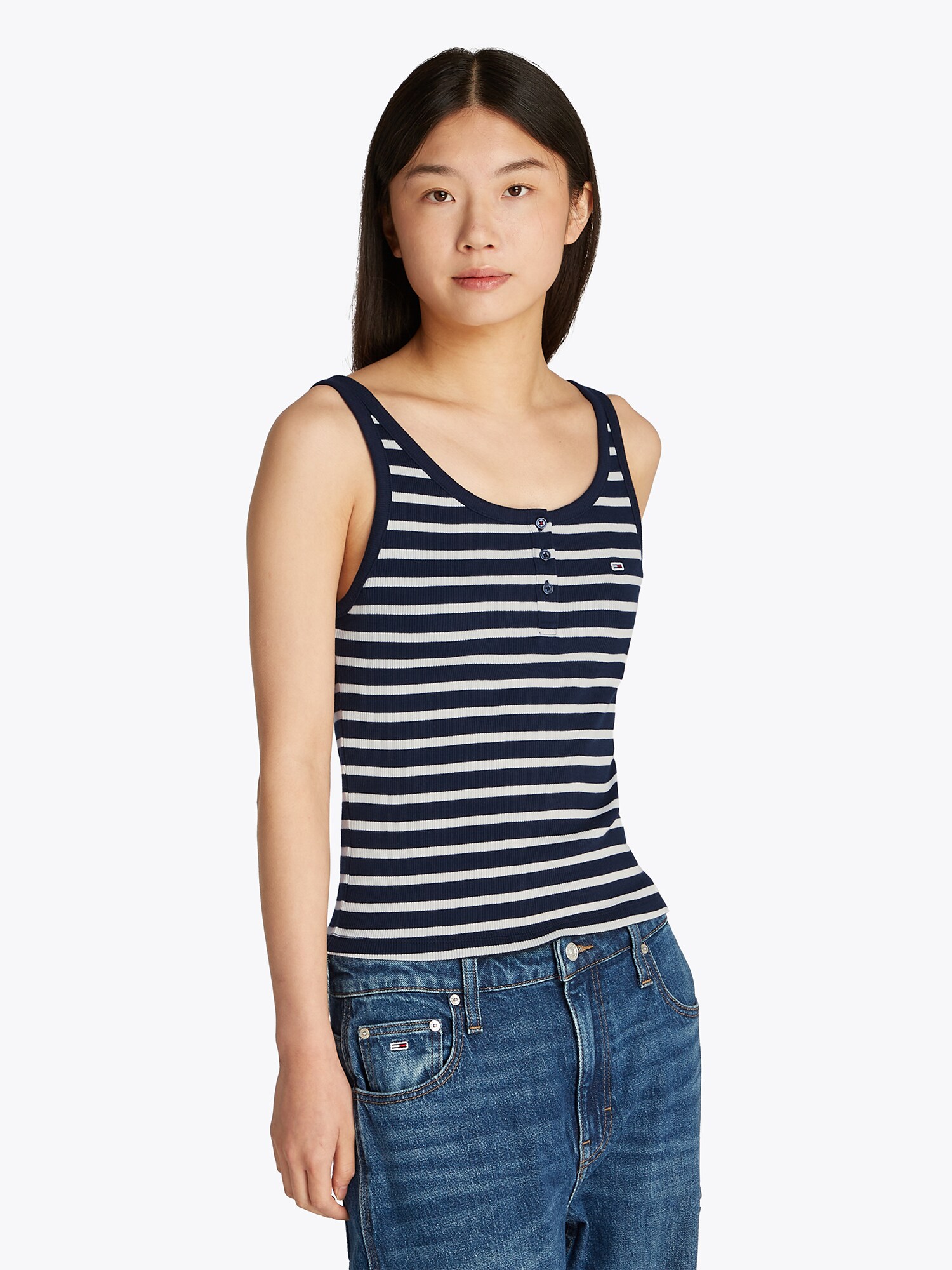 Tommy Jeans Top  tengerészkék / fehér termék 2. képe