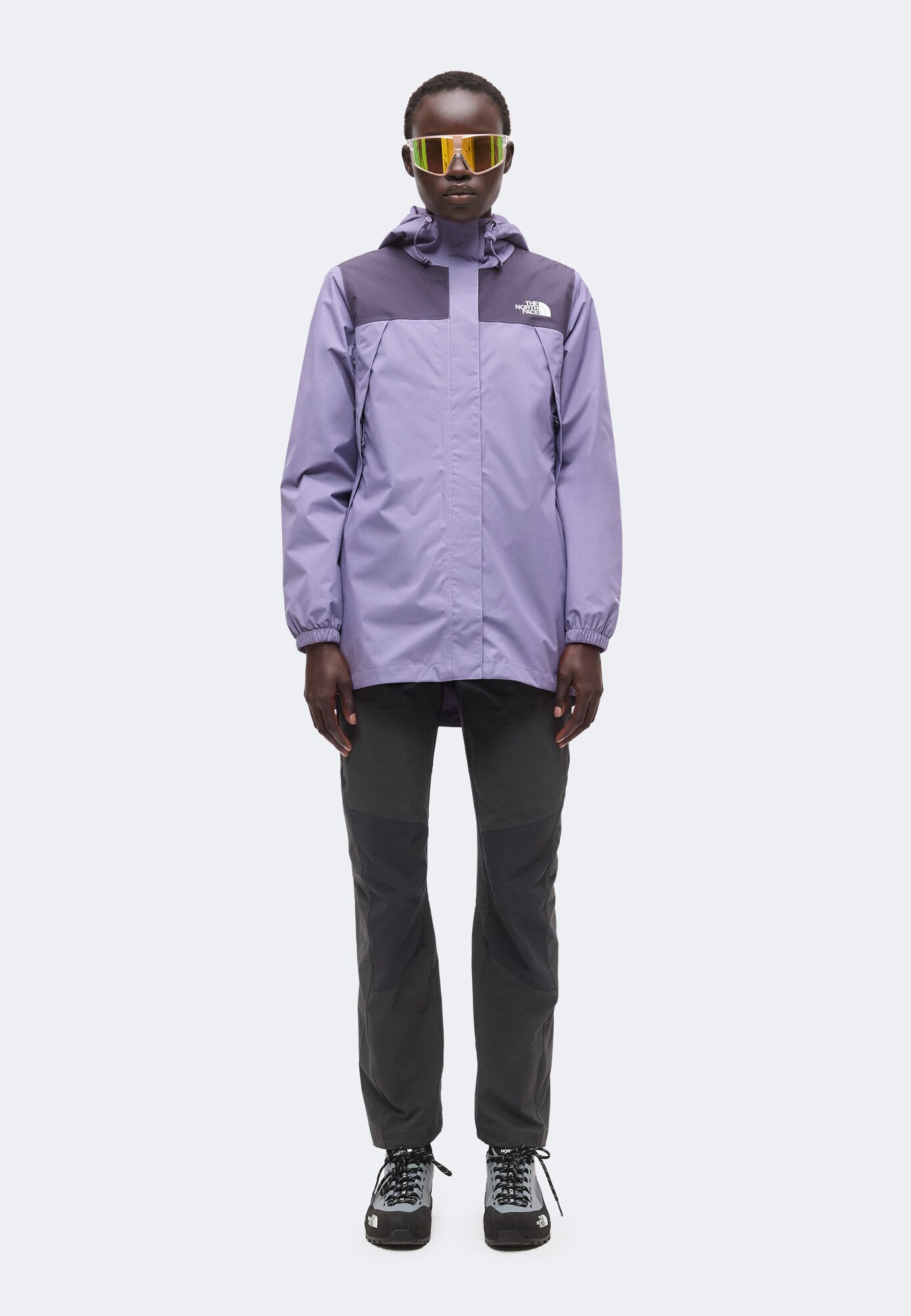 THE NORTH FACE Chaqueta funcional 'ANTORA'  lila claro / lila oscuro / blanco – imagen 4