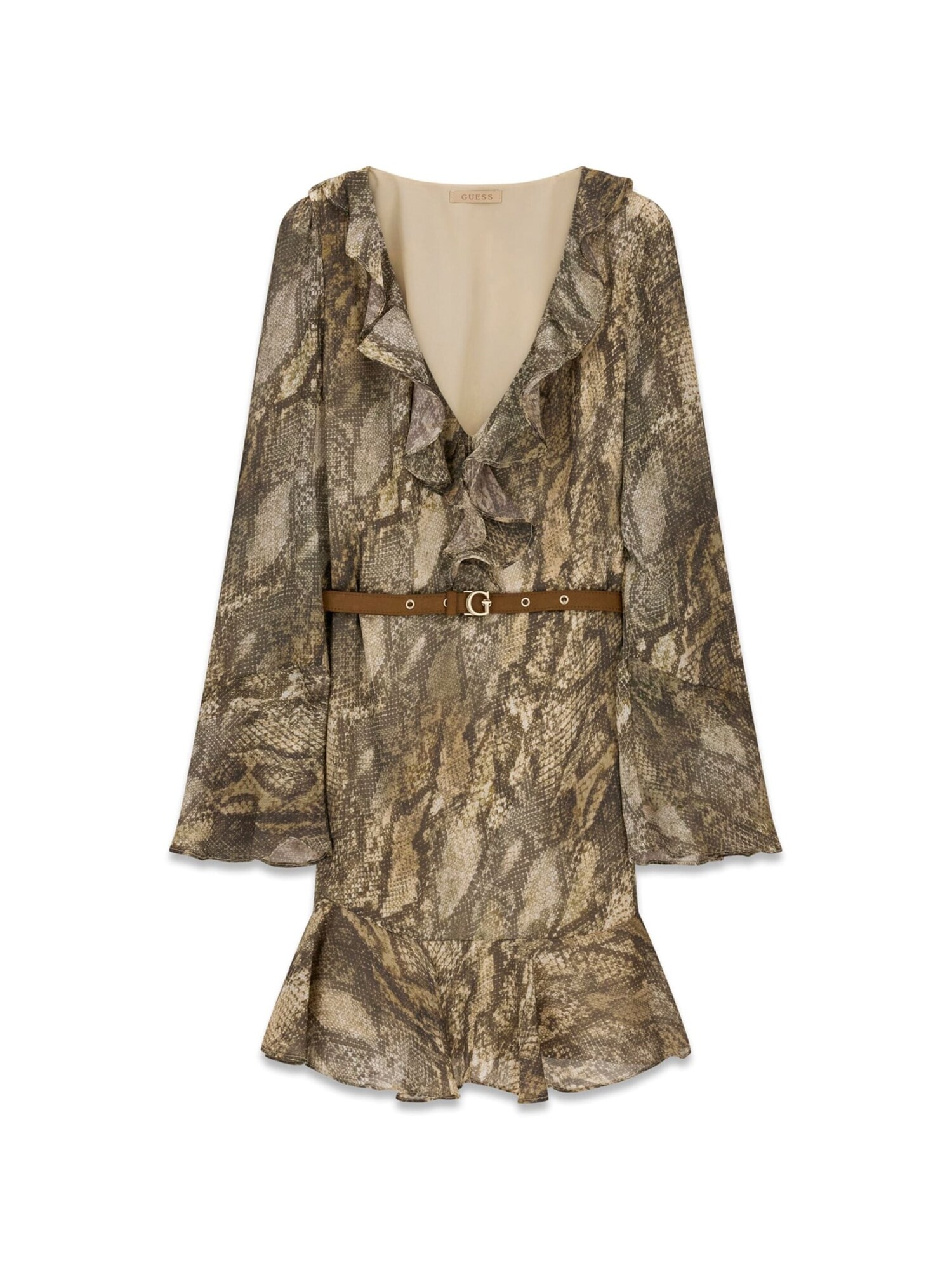 GUESS Vestido 'W6YK35W2959'  marrón moteado