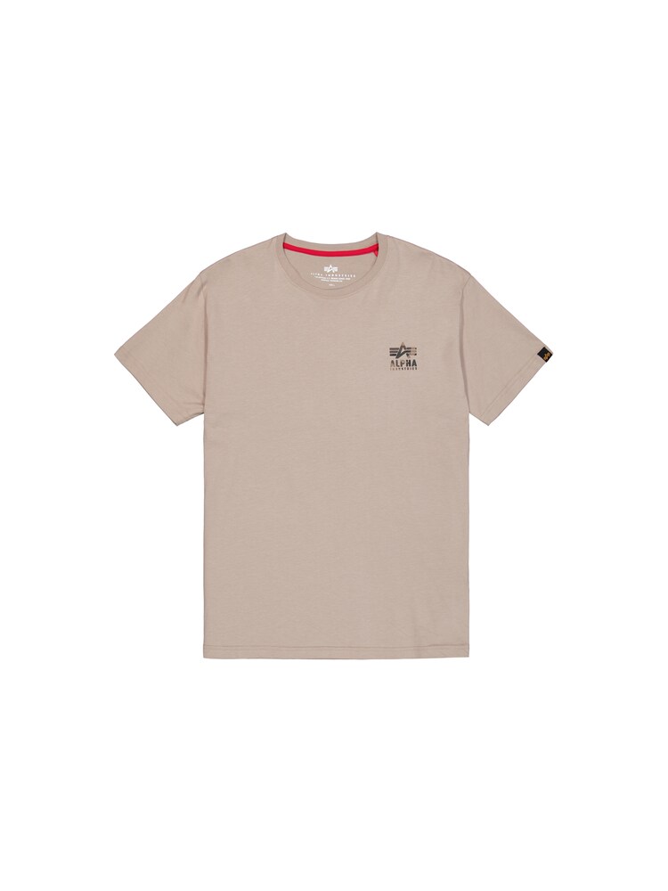 ALPHA INDUSTRIES T-Shirt Herren Größe XXL dunkelbeige / schwarz