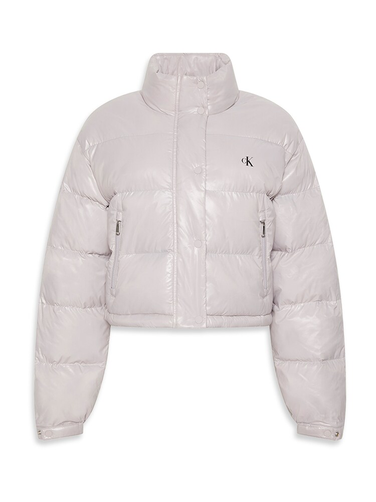 Calvin Klein Jeans Jacke Damen Größe S hellgrau Winterjacke