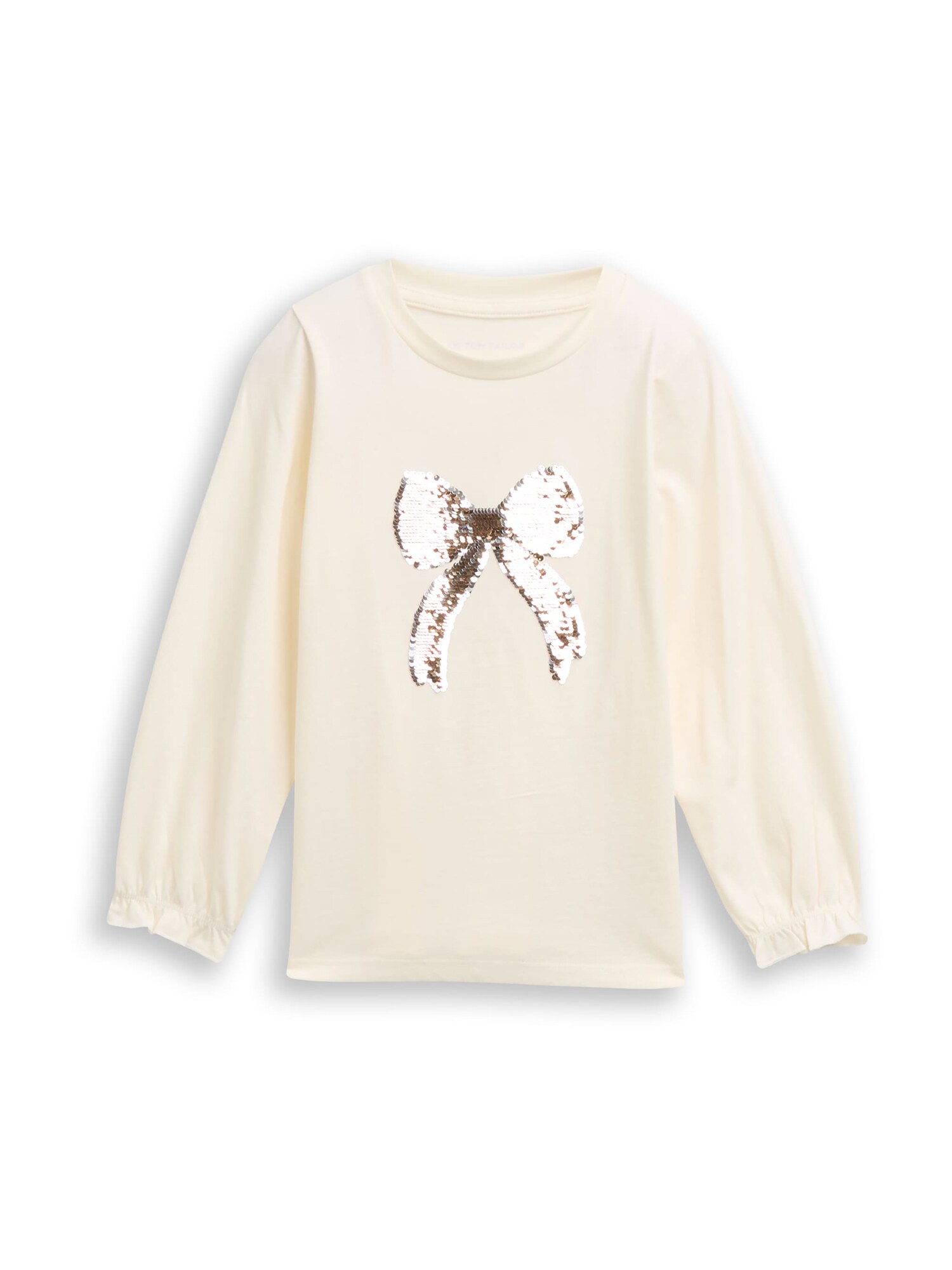 TOM TAILOR Tricou  auriu / alb