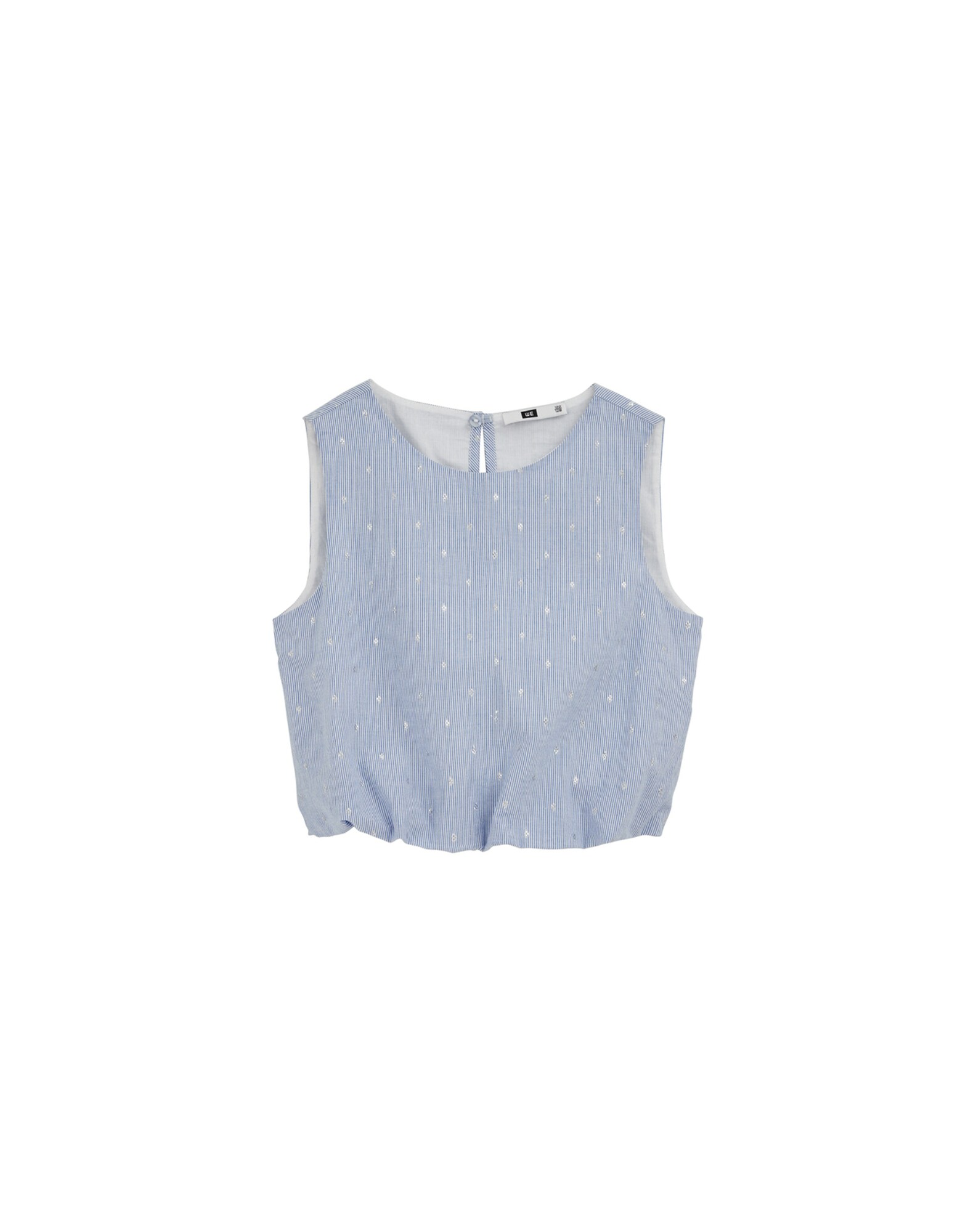 WE Fashion Bluză  albastru deschis / argintiu / alb