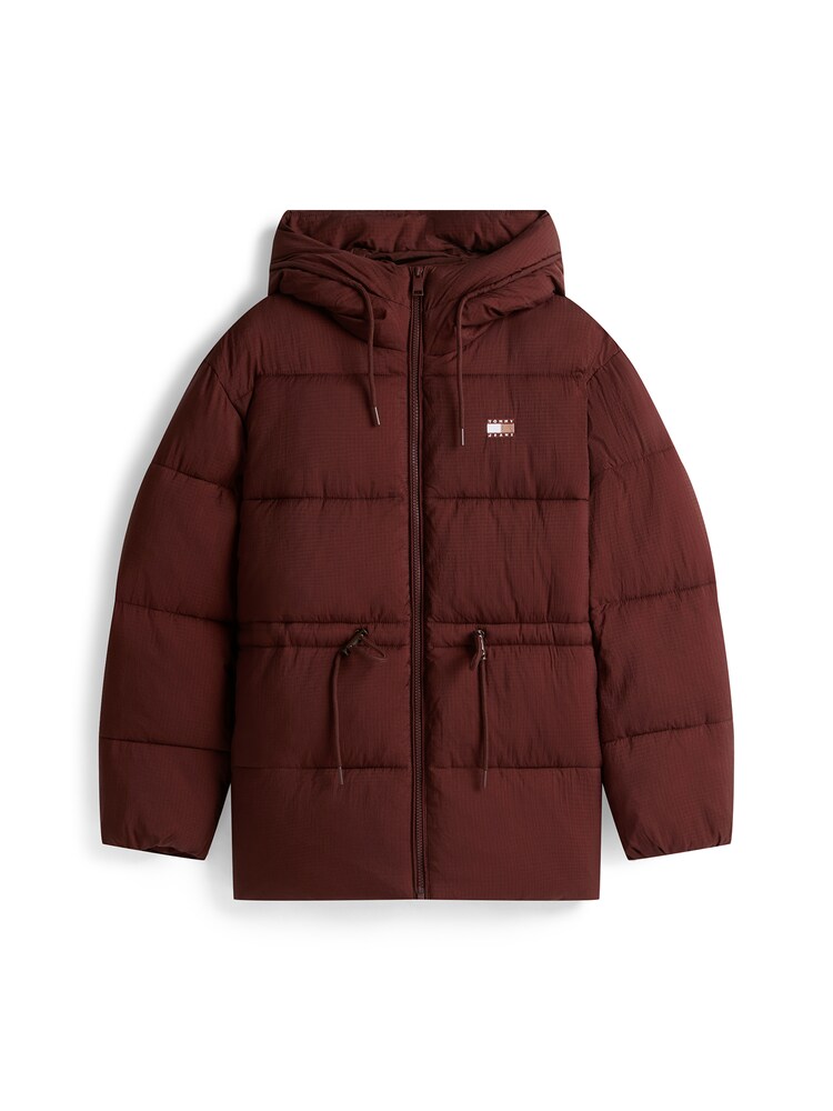 Tommy Jeans Jacke Damen Größe S rostbraun / rot / weiß Winterjacke