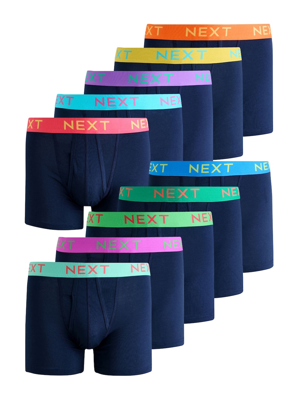 Boxershorts blå / marinblå / grön
