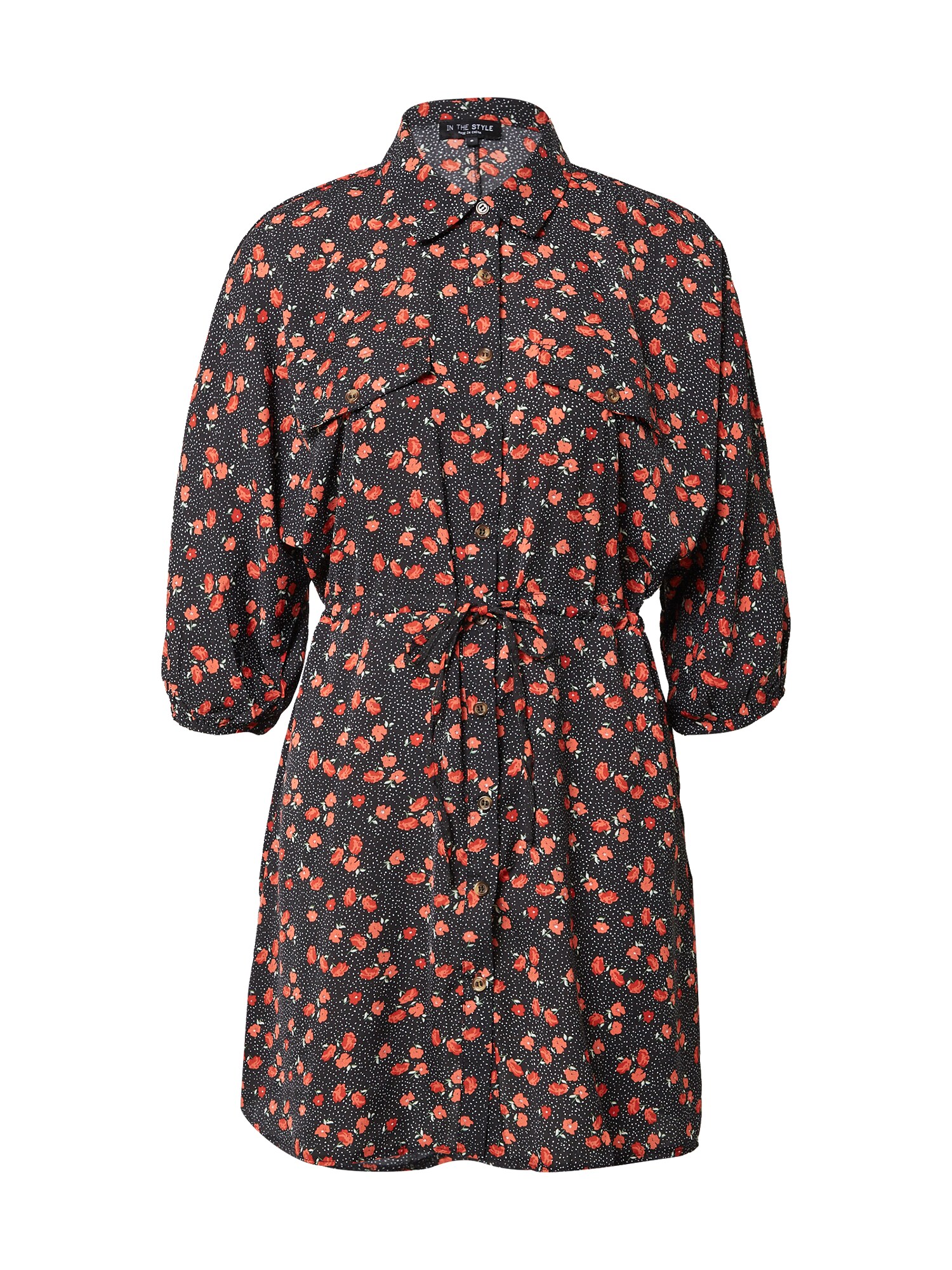 In The Style Rochie Tip Bluza 'jossa'  Verde Deschis / Corai / Rosu / Negru