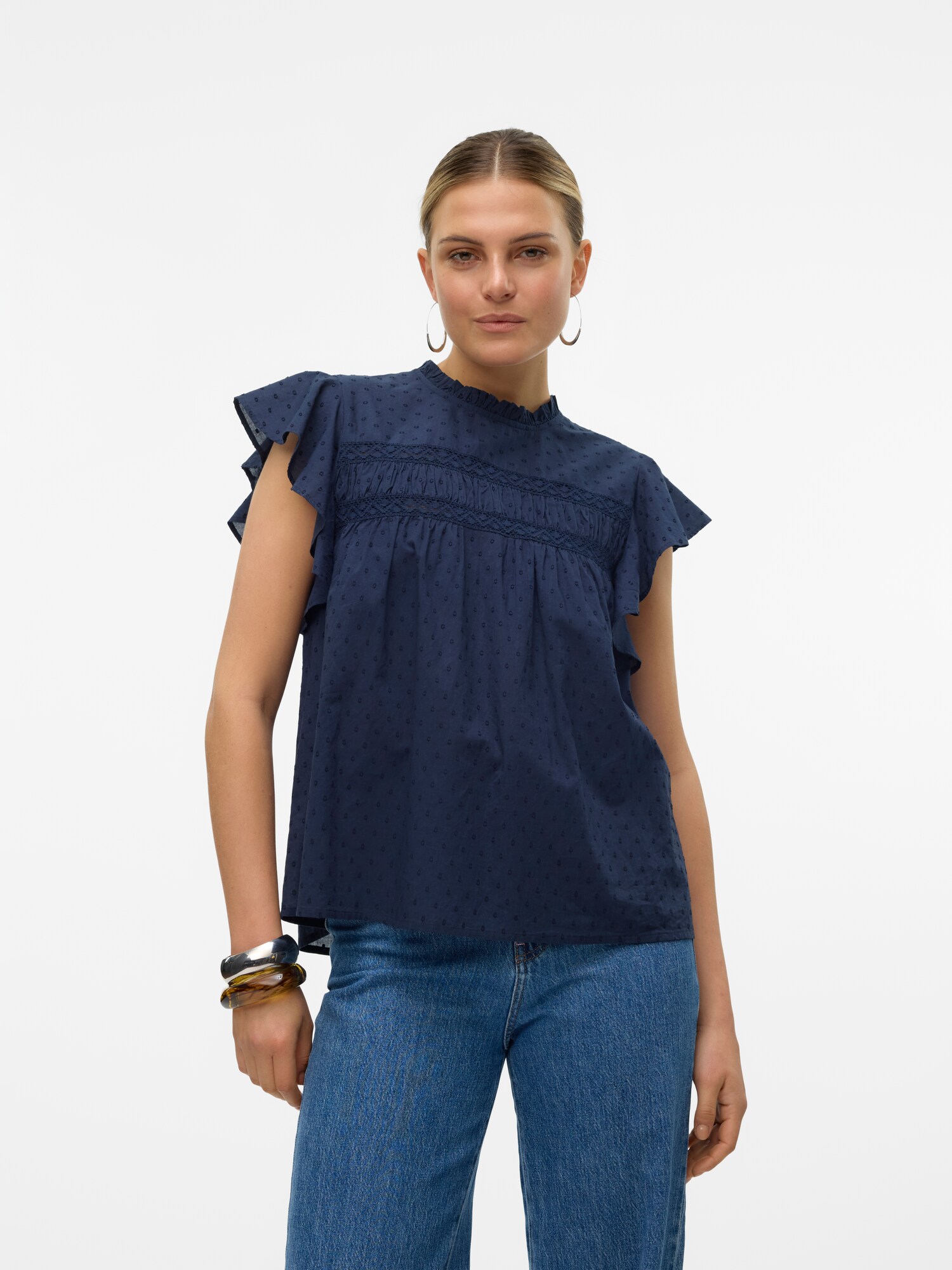 VERO MODA Blúz 'VMTRINE'  tengerészkék termék 2. képe