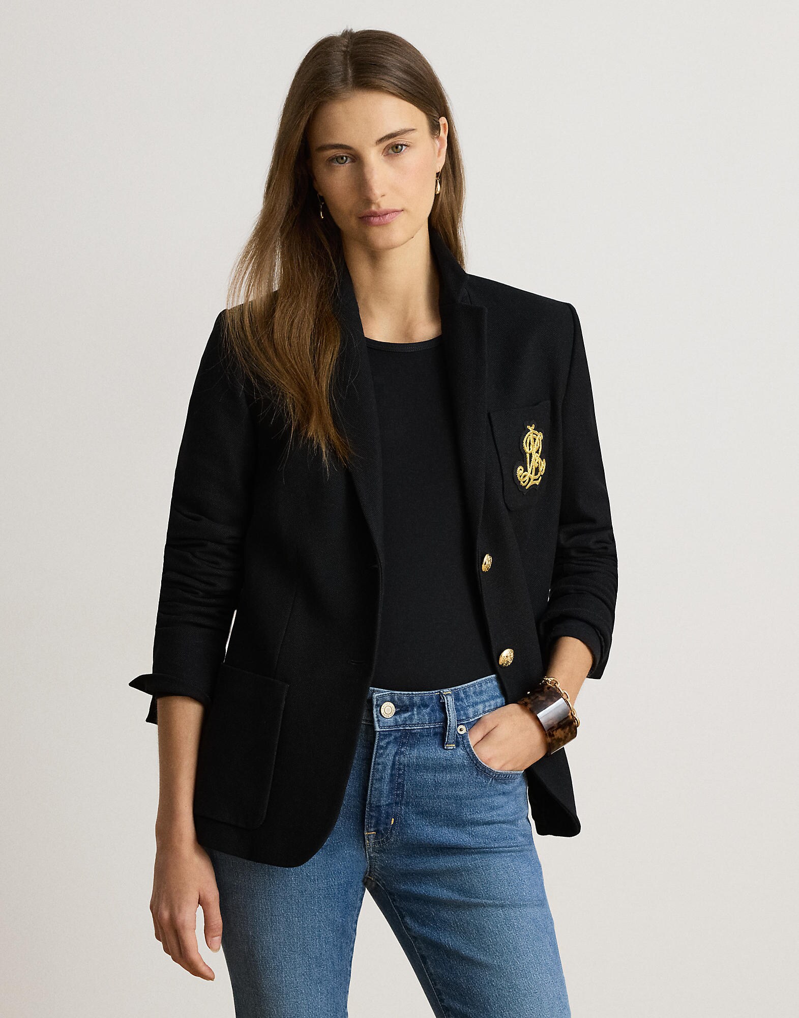 Lauren Ralph Lauren Blazer 'ANFISA' amarillo / negro – imagen 2