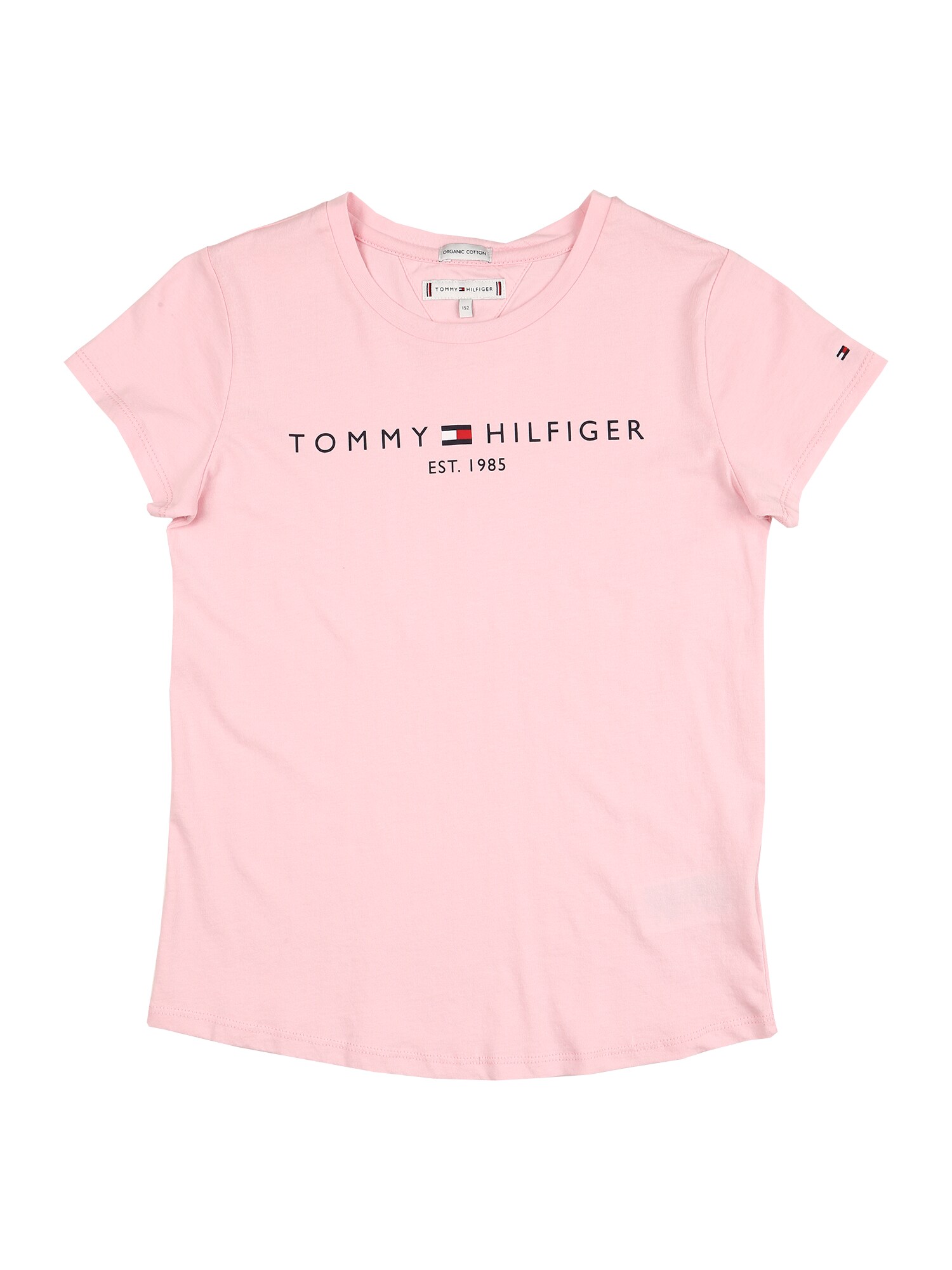 TOMMY HILFIGER Marškinėliai  rožių spalva / tamsiai mėlyna jūros spalva / balta / šviesiai raudona