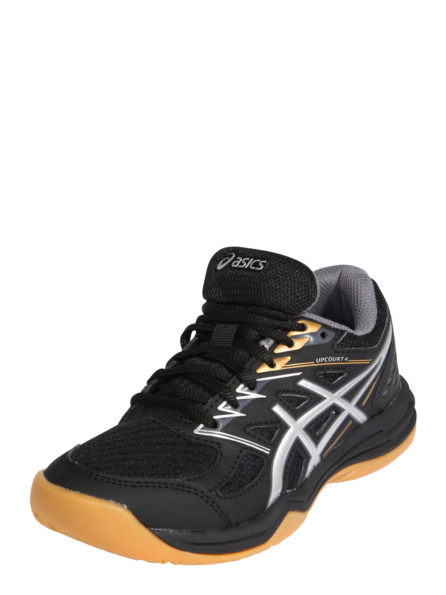 ASICS Sportiniai batai 'UPCOURT 4'  juoda / sidabro pilka