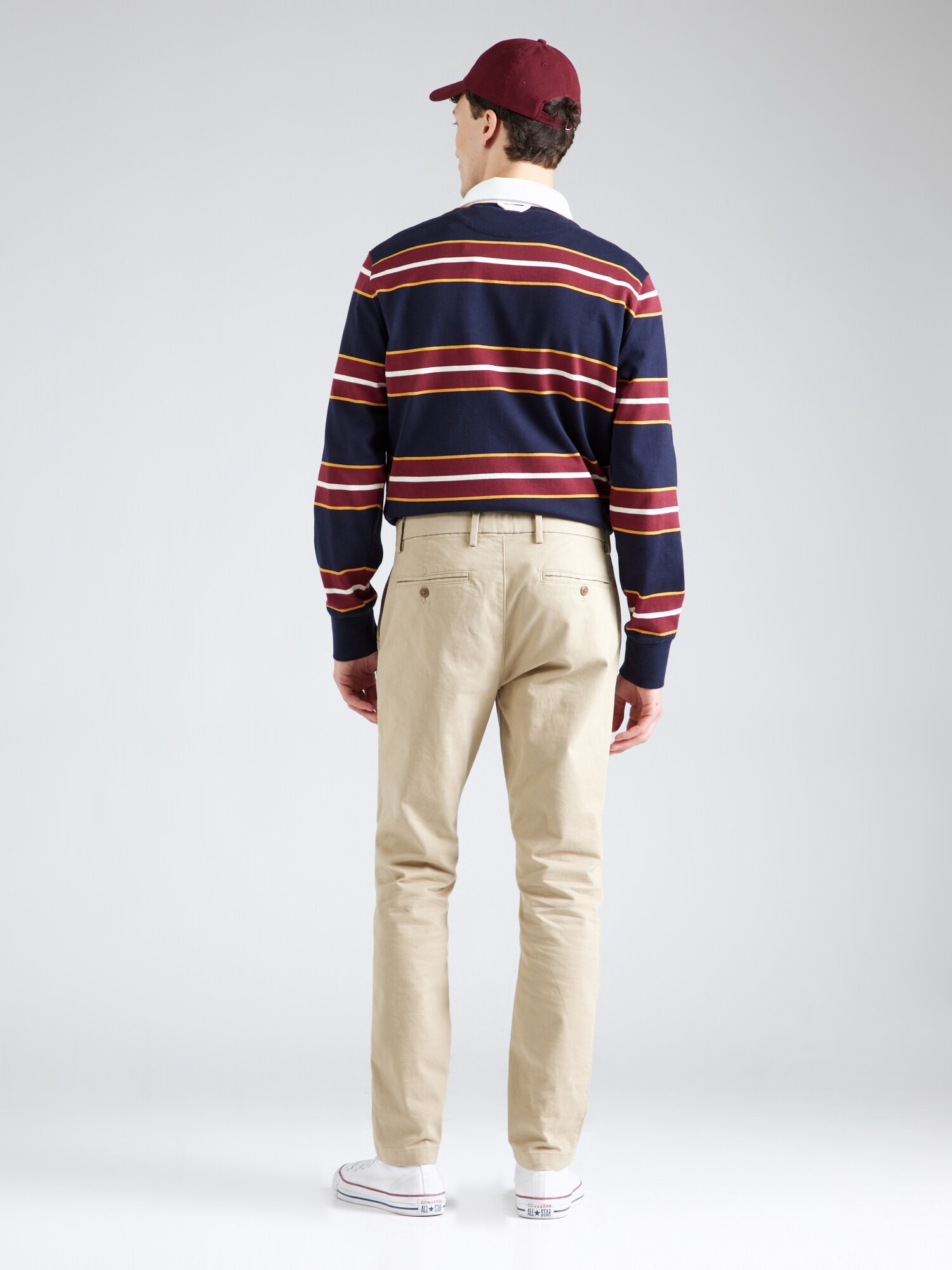 GAP Chino nohavice 'V-ESSENTIAL' kaki (obrázok 3)