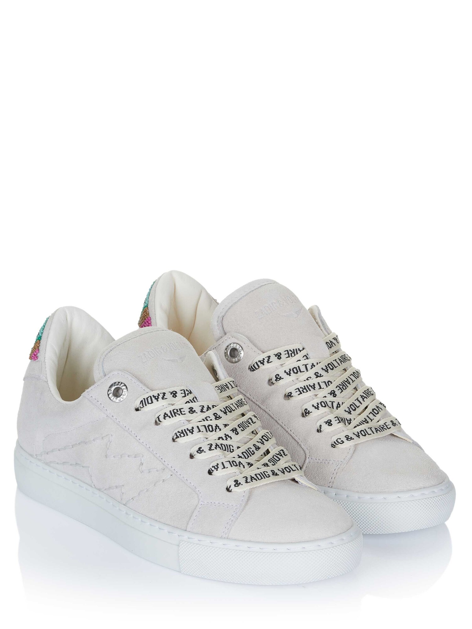 Zadig & Voltaire Zapatillas deportivas bajas 'Zadig & Voltaire LA FLASH FOLK BEADS Sneaker weiß' blanco – imagen 2