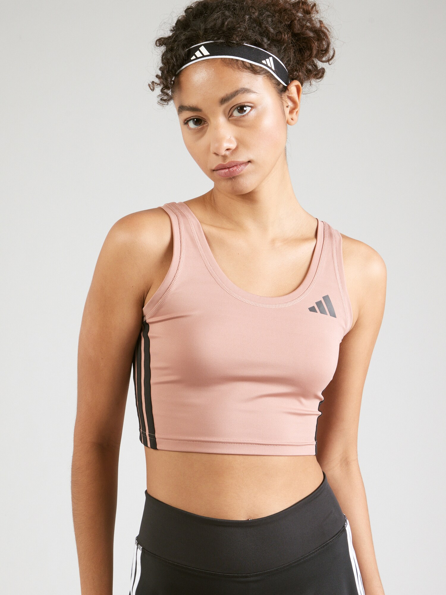 ADIDAS PERFORMANCE Sport top  púder / fekete termék 2. képe