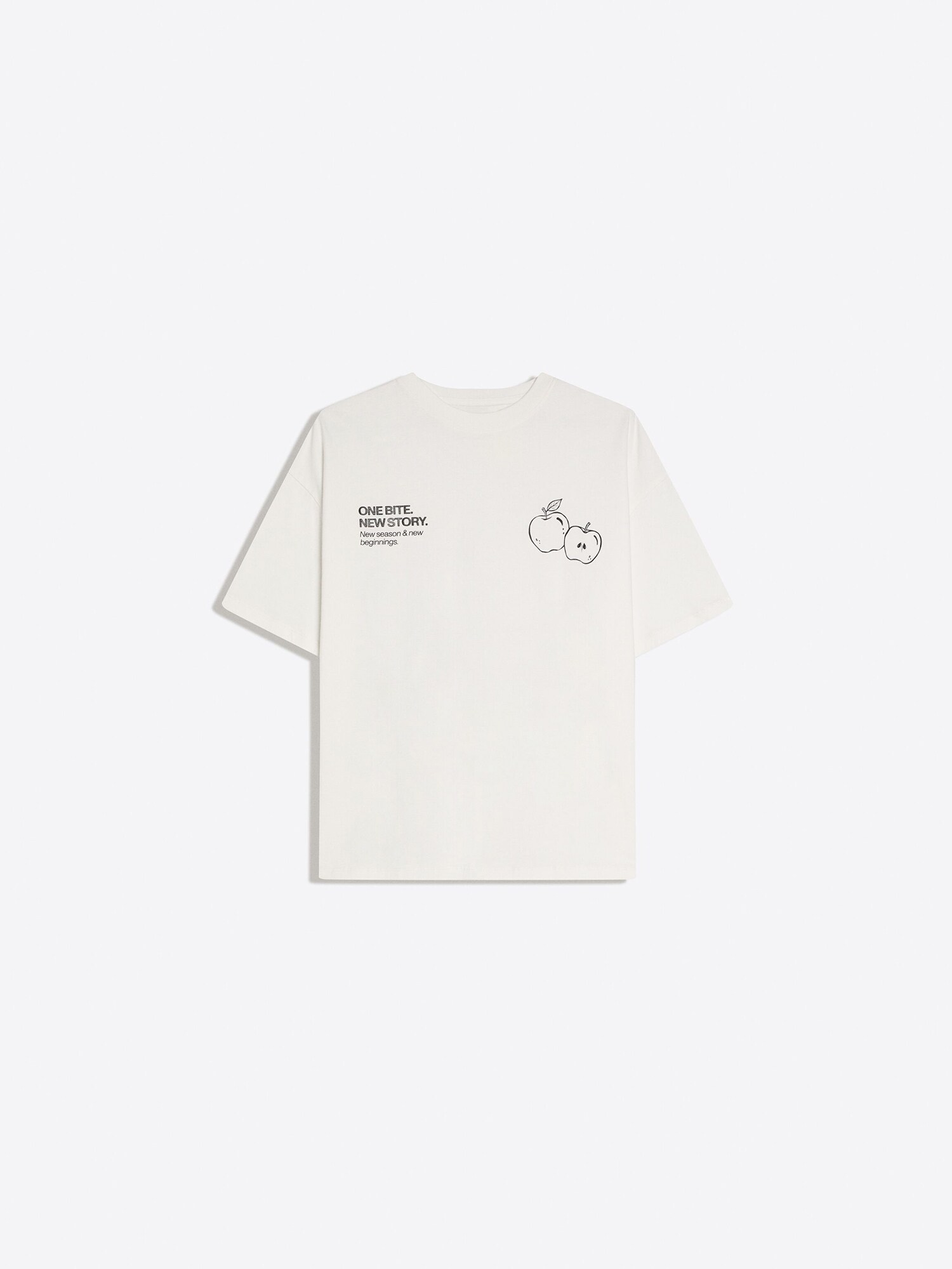 Bershka Tričko  čierna / biela