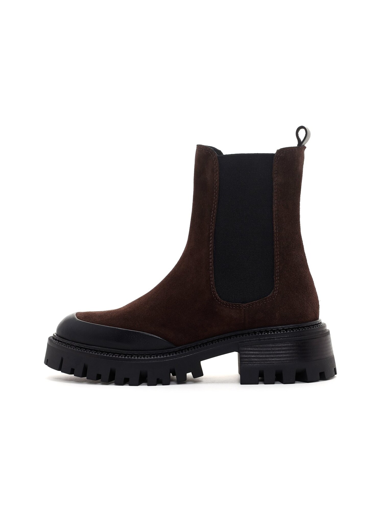 Derimod Botas Chelsea marrón oscuro / negro