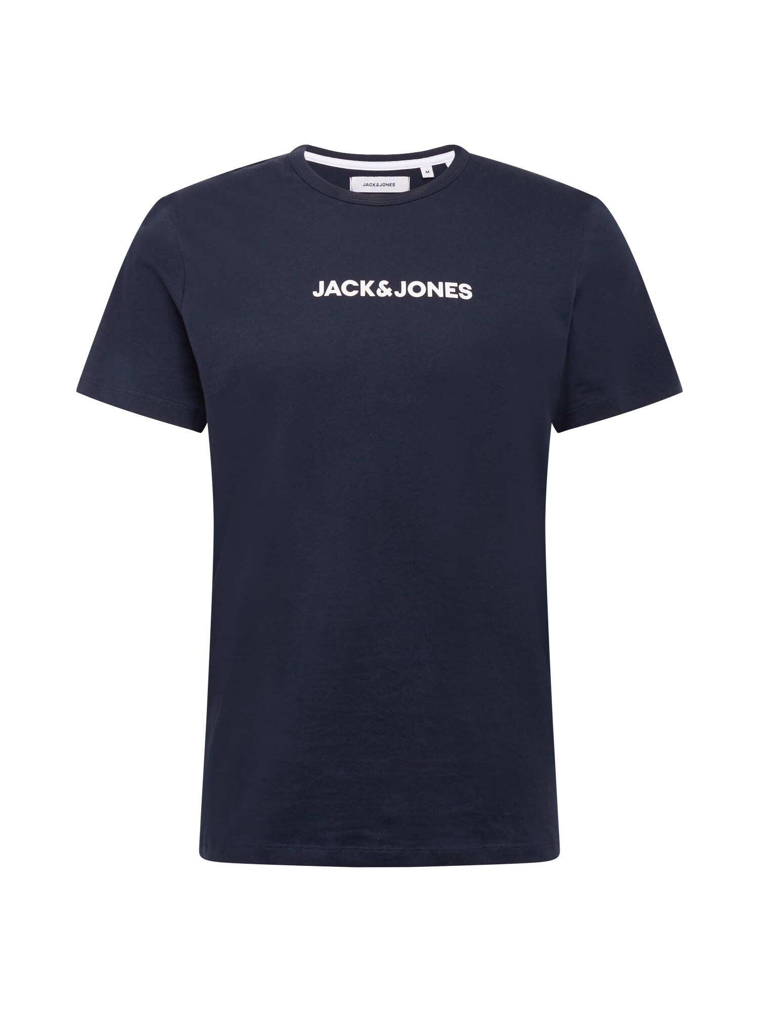 JACK & JONES Marškinėliai 'RAIN'  tamsiai mėlyna / balta