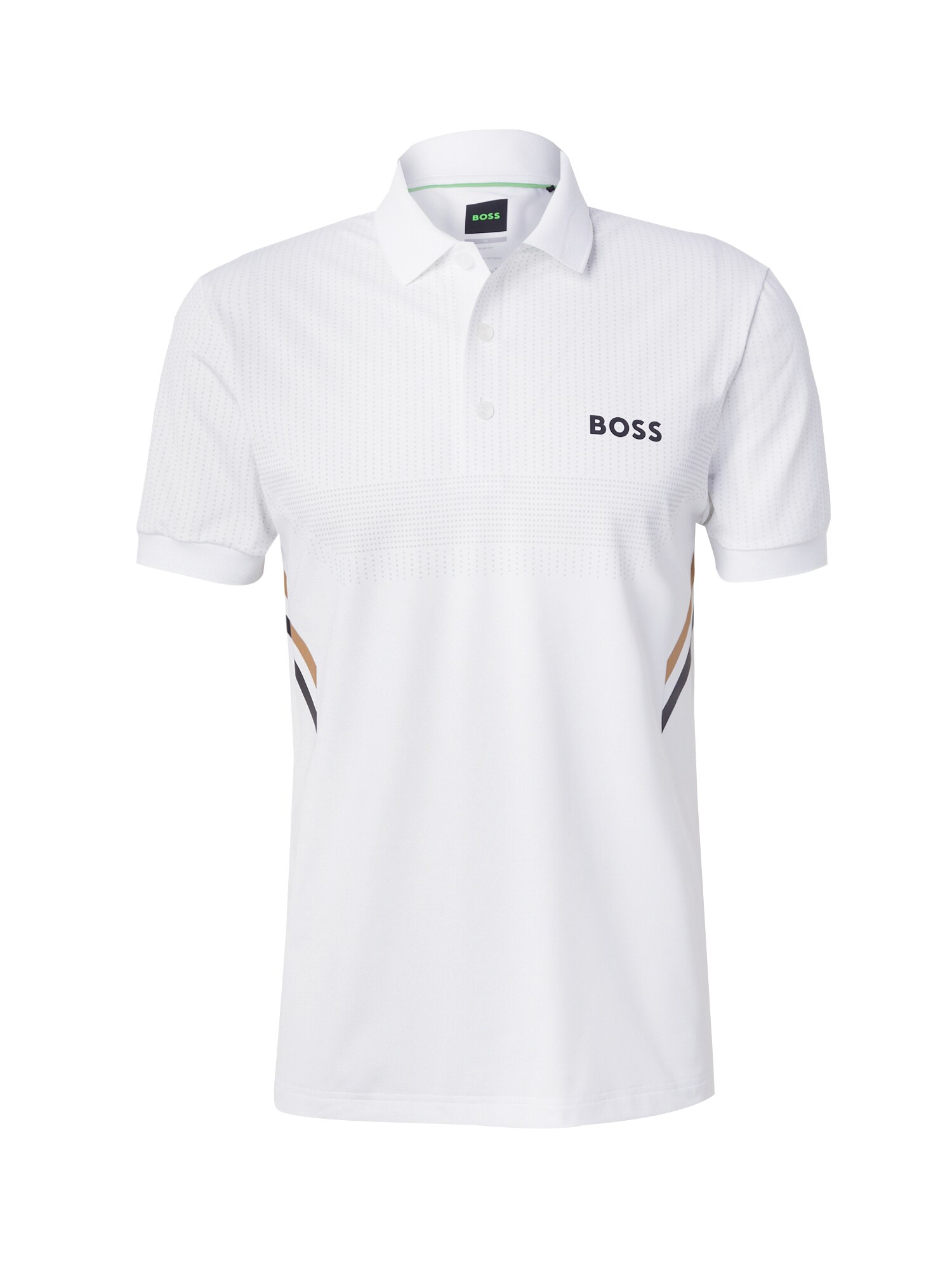 BOSS Funkčné tričko 'Paule'  svetlohnedá / čierna / biela
