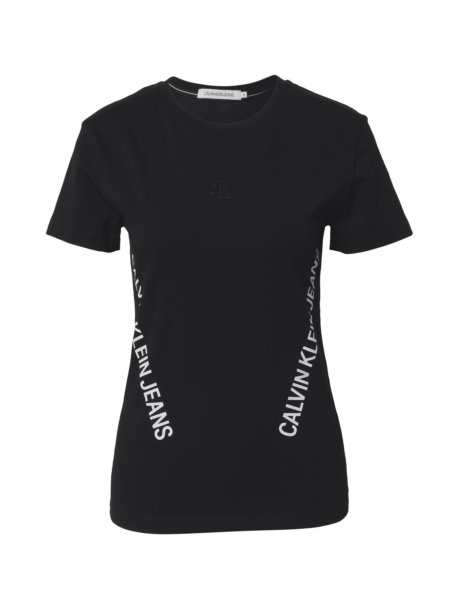 Calvin Klein Jeans Marškinėliai 'Innovation'  juoda / balta