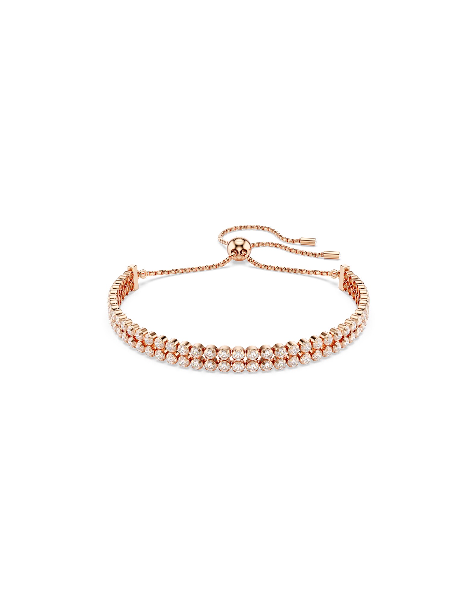 Swarovski Karkötő  rózsaszín arany / fehér akciós termékkép 1