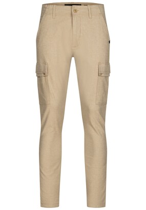 INDICODE JEANS Cargobroek ‘Safi’ Beige gemêleerd