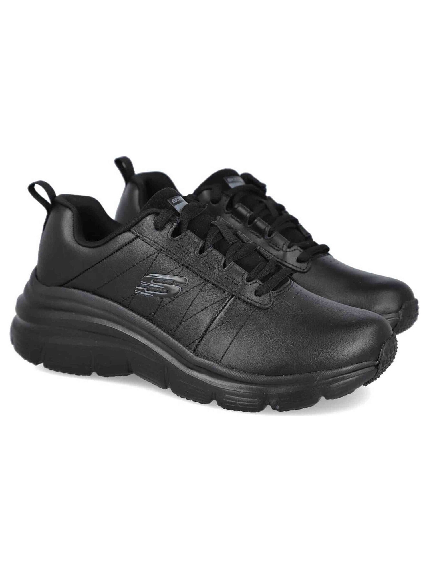 Skechers Zapatillas 070-175033 con Cordones para Mujer Negro – imagen 3