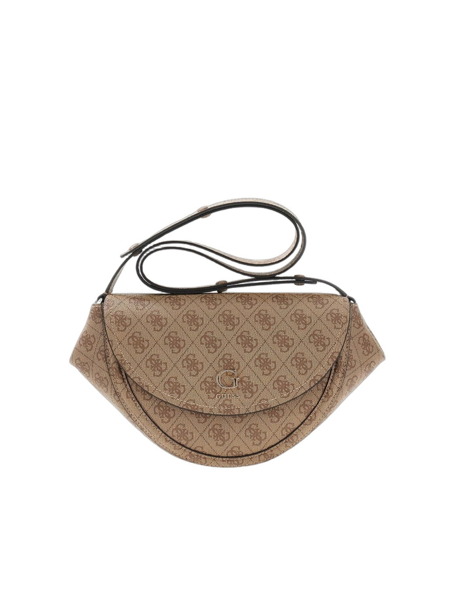 GUESS Bolso de hombro 'Guess Sac à Rabat Coleen Monogramme Latte Logo II'  beige