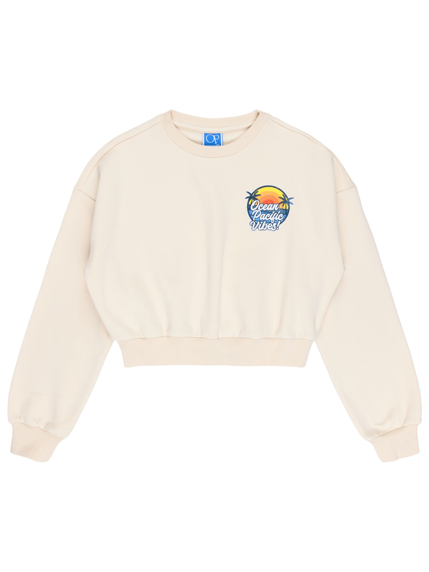Sweatshirt 'Exmouth' sand / marinblå / orange