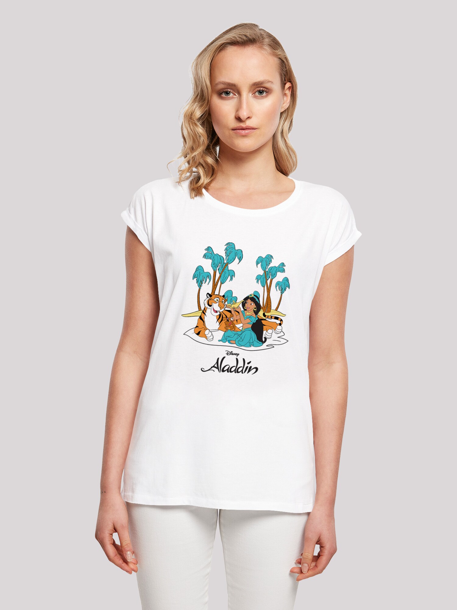 Thumbnail - F4NT4STIC T-Shirt Disney Aladdin Jasmine Abu Rajah Beach