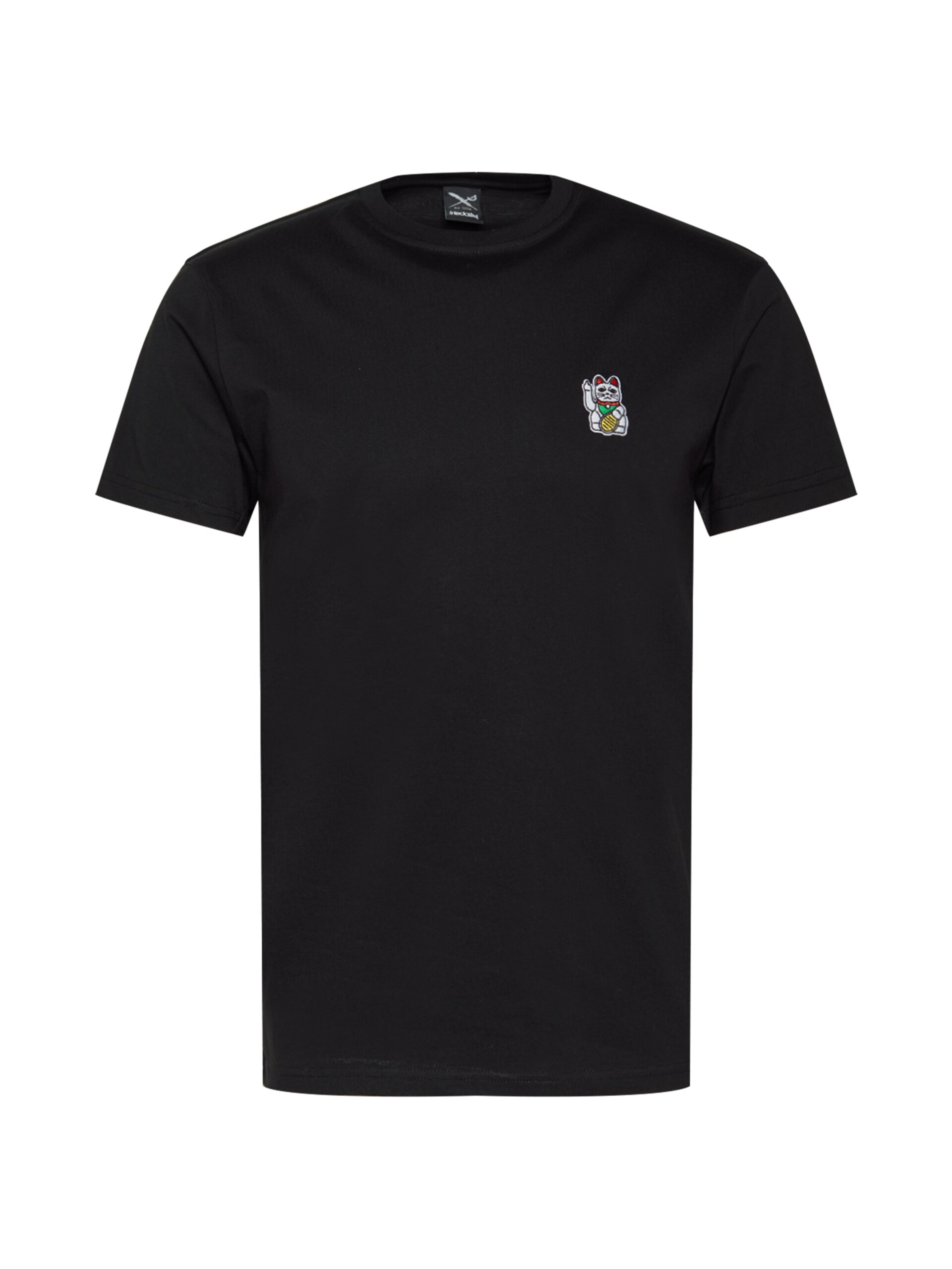 Iriedaily T-shirt 'Bye Bye' ljusgrå / grön / röd herr