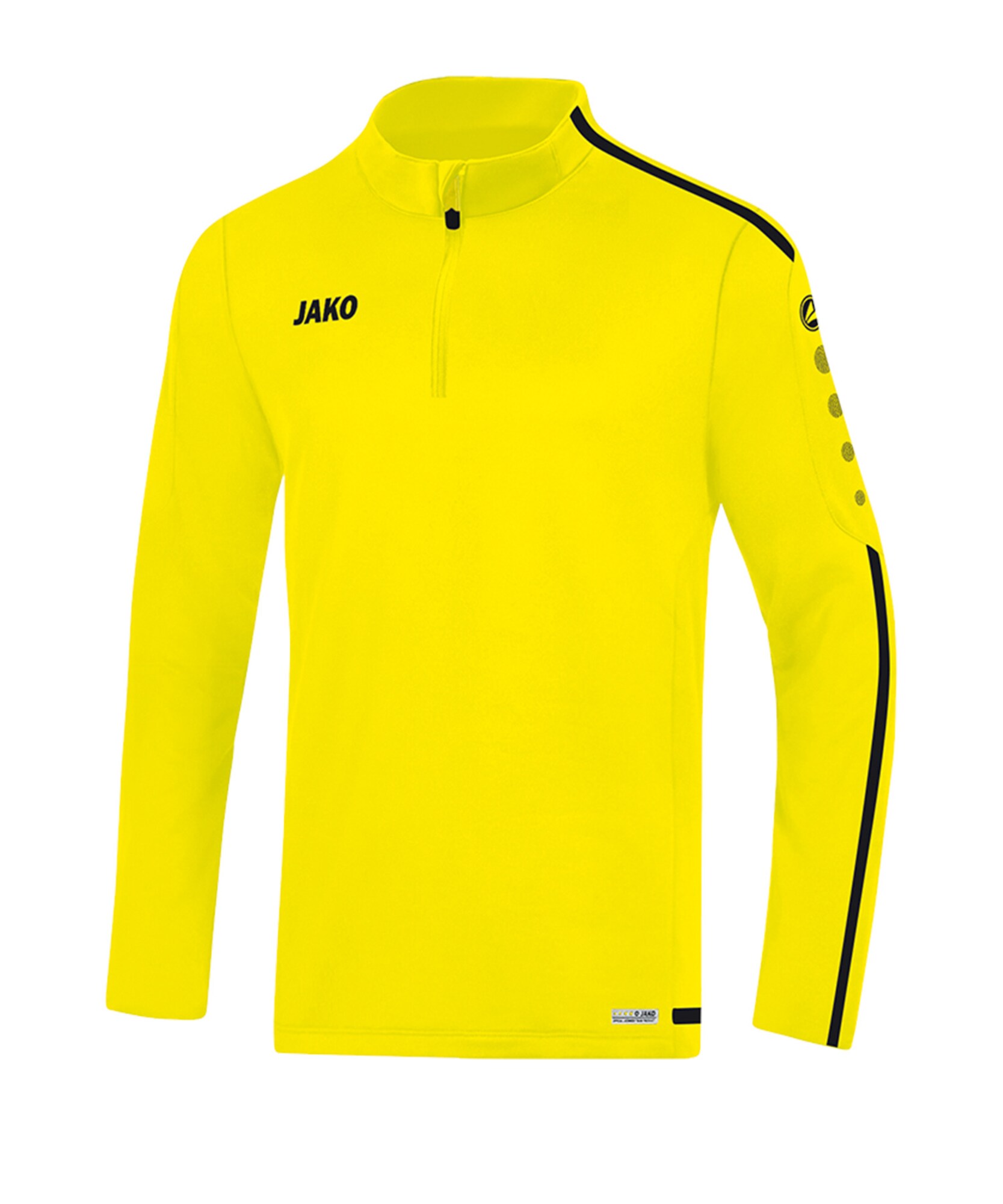 JAKO Hanorac sport  galben citron / negru