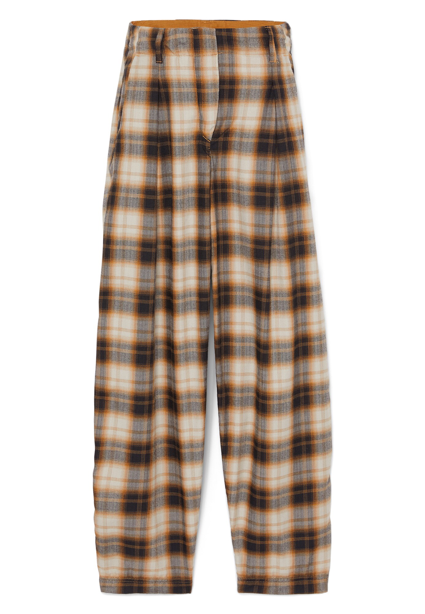 TIMBERLAND Hlače z naborki  bež / rjava