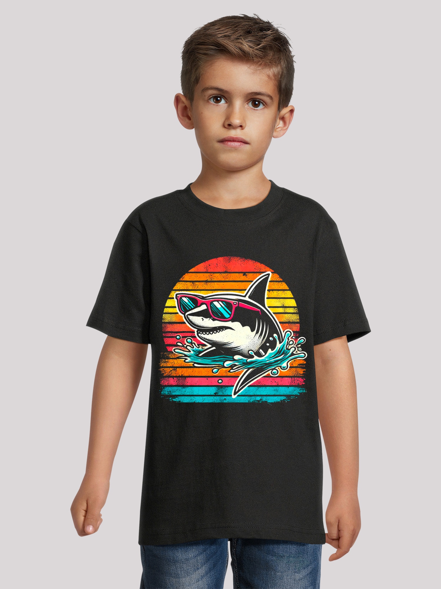 Thumbnail - F4NT4STIC T Shirt Cooler Sommer Hai Spaß