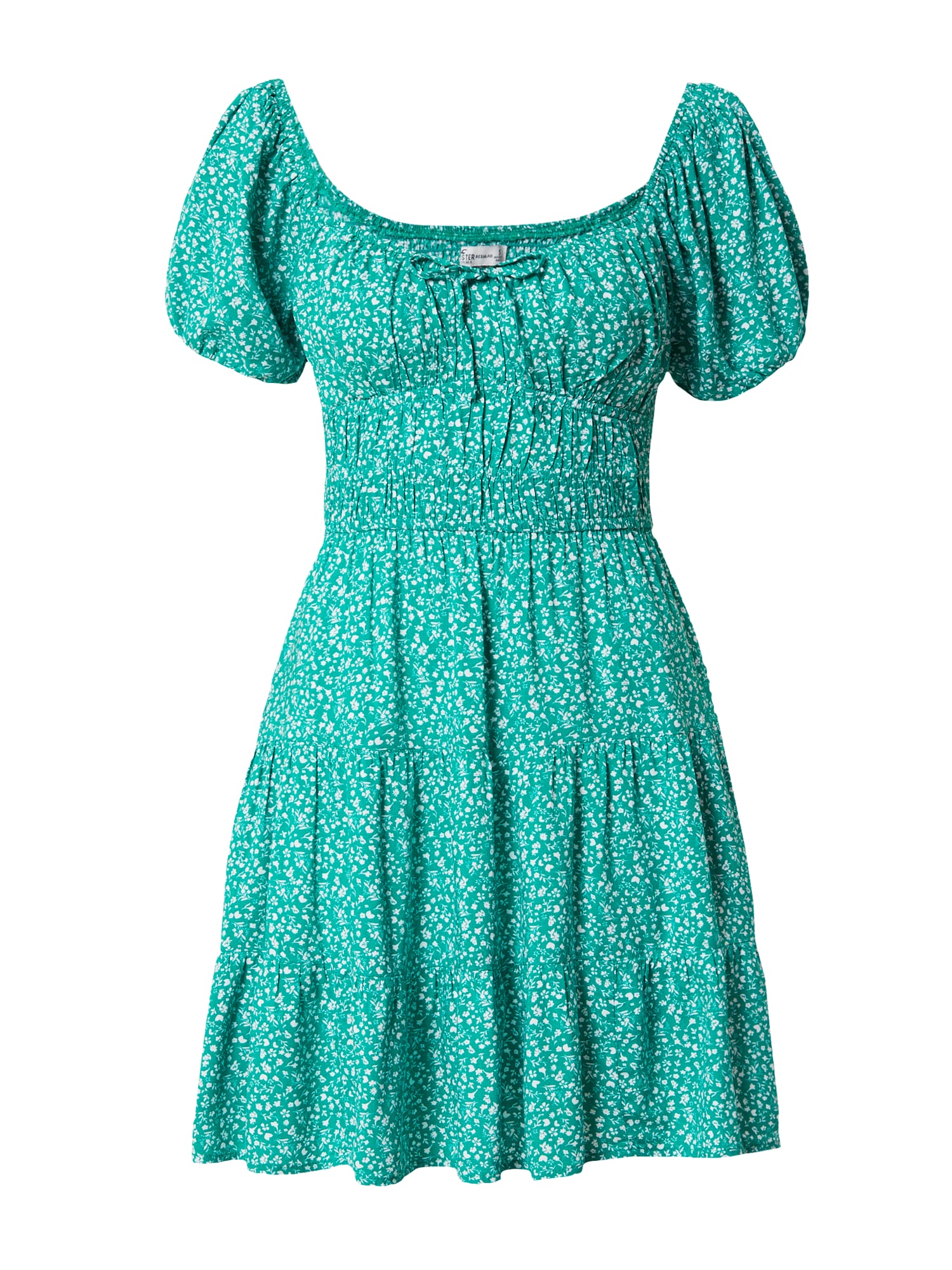 HOLLISTER Letné šaty  zelená / biela