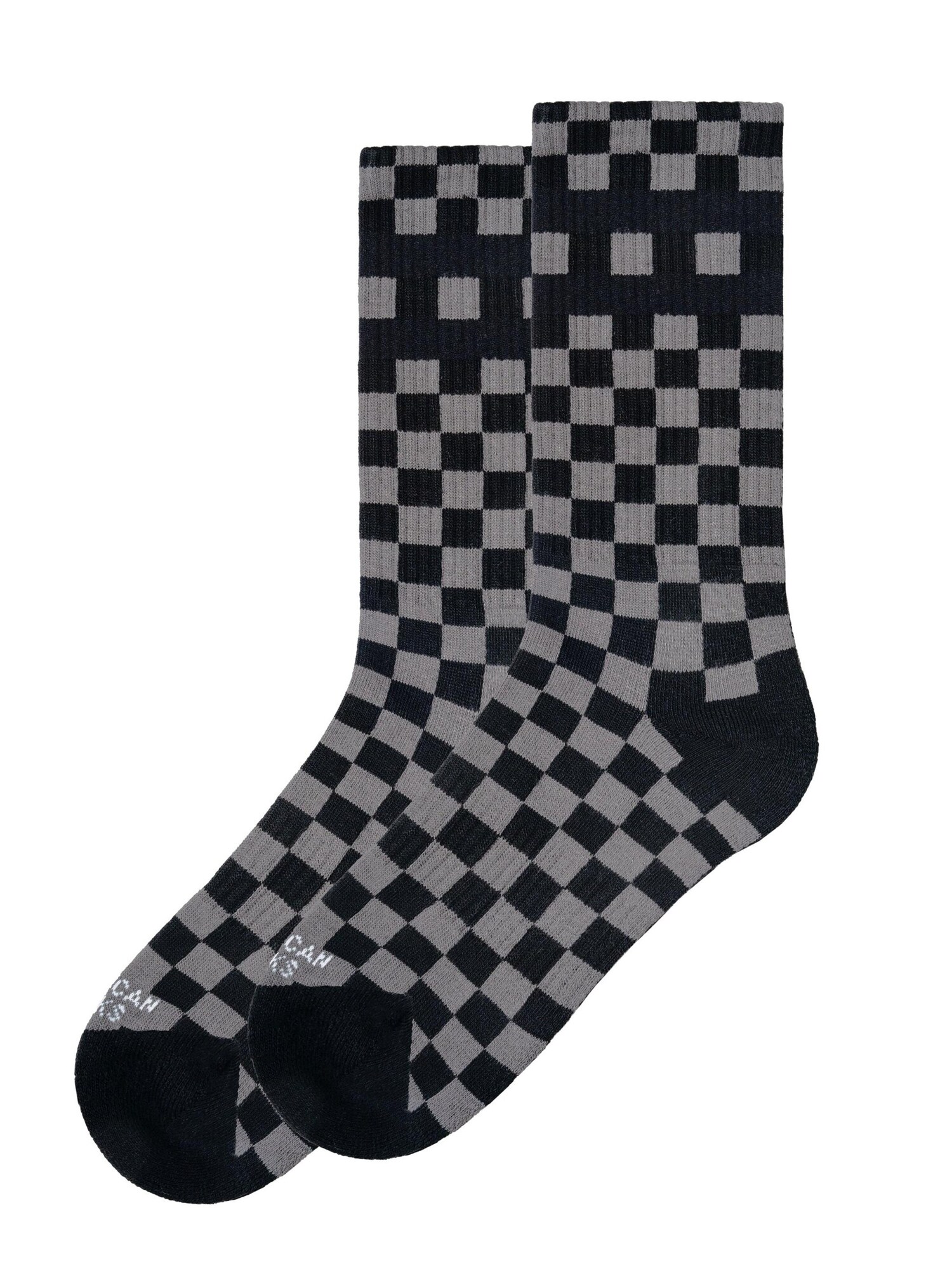 American Socks Calcetines 'Checkerboard'  negro