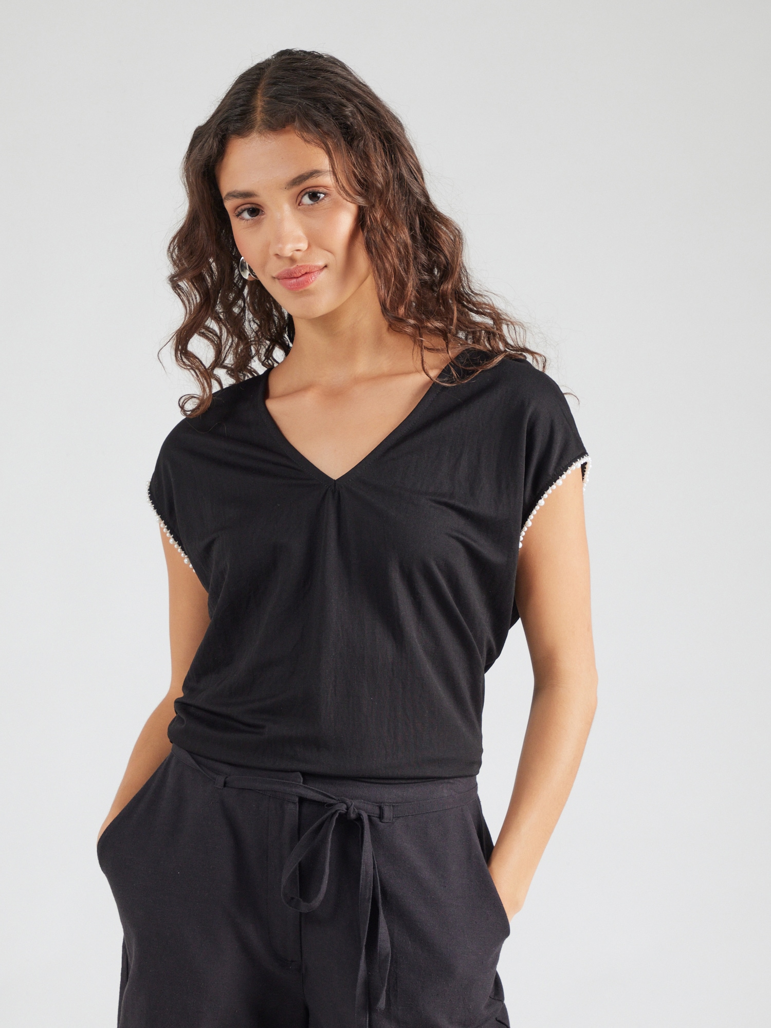 VERO MODA Póló 'VMVIPS' fekete termék 2. képe