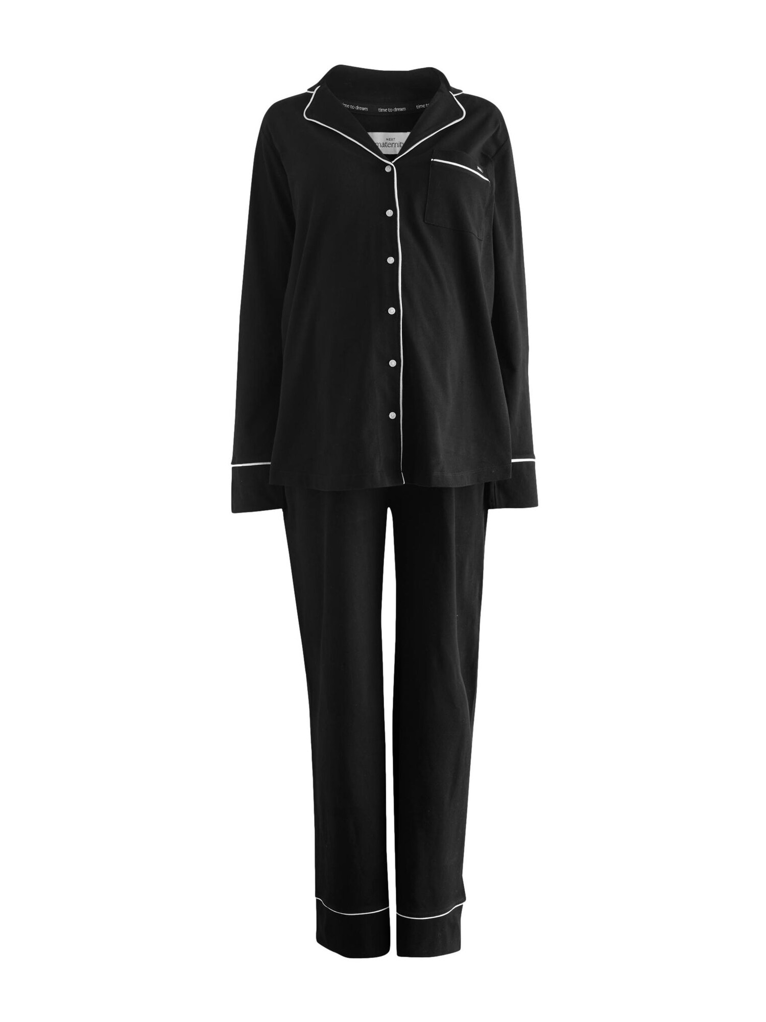 Next Pijama  negru / alb