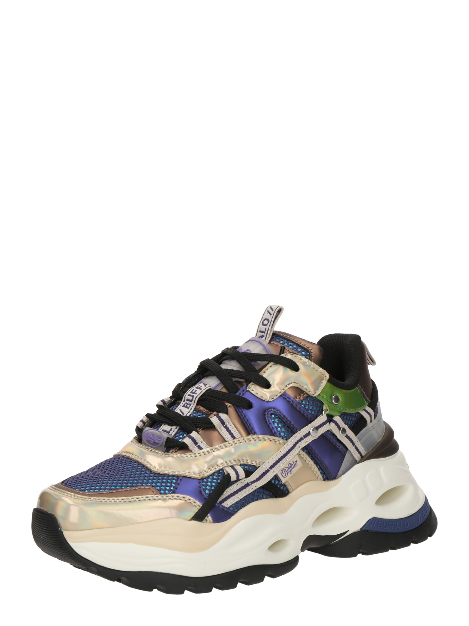 BUFFALO Zapatillas deportivas bajas 'TRIPLET HOLLOW'  chamois / marrón oscuro / lima / azul violaceo