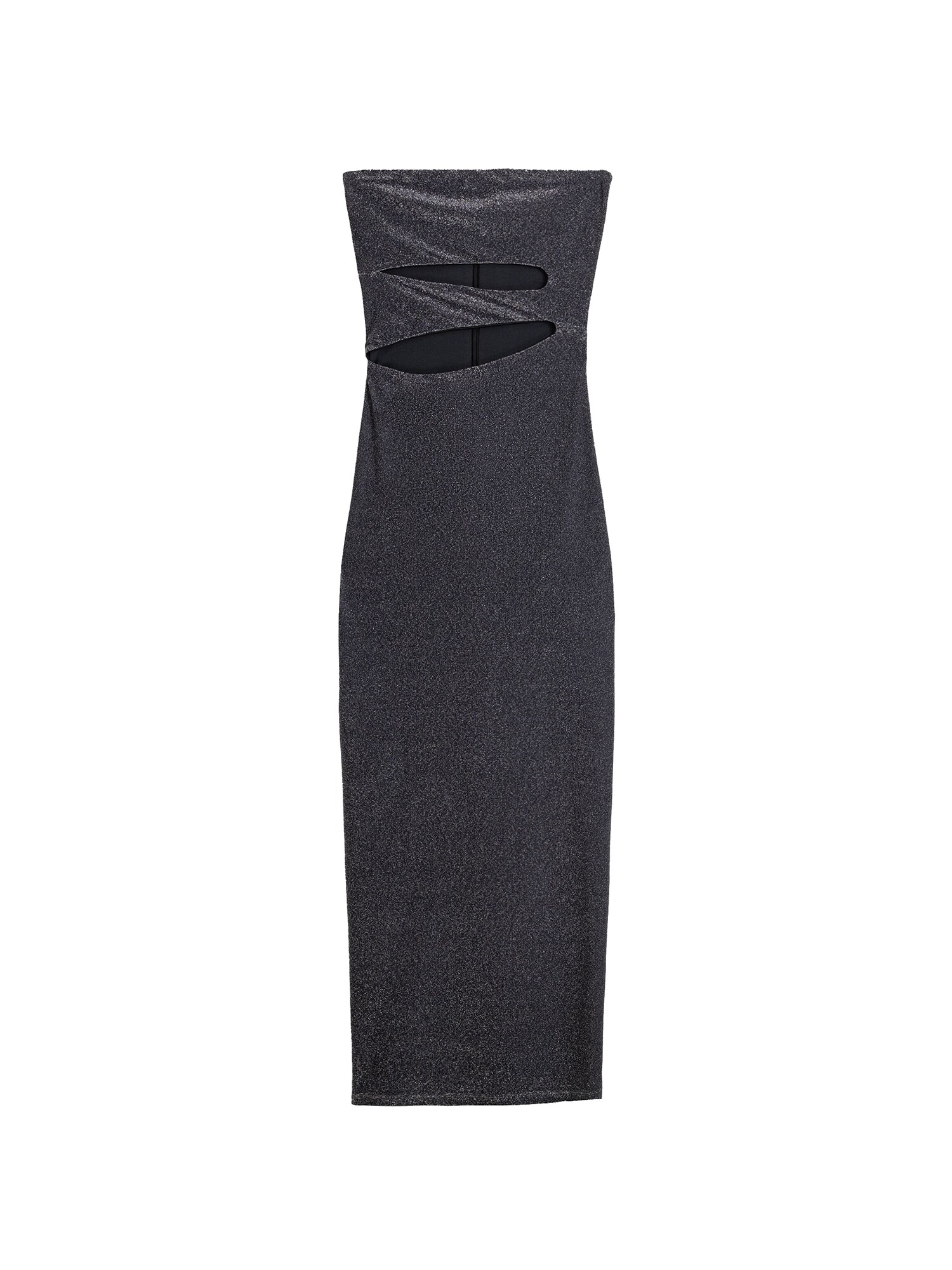 Bershka Obleka  temno siva
