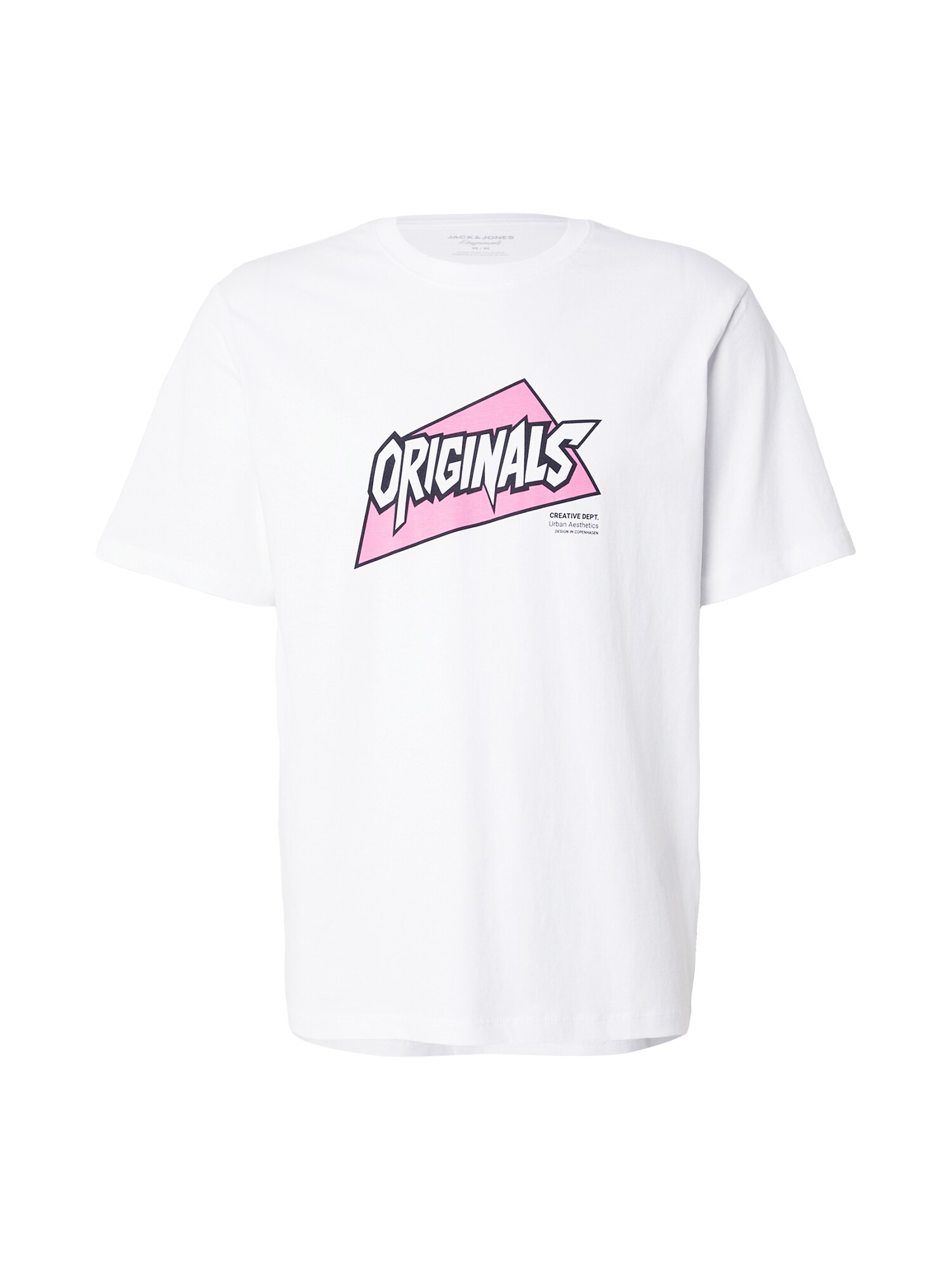 JACK & JONES Tričko 'JORKAI ARCHIVE'  staroružová / čierna / biela