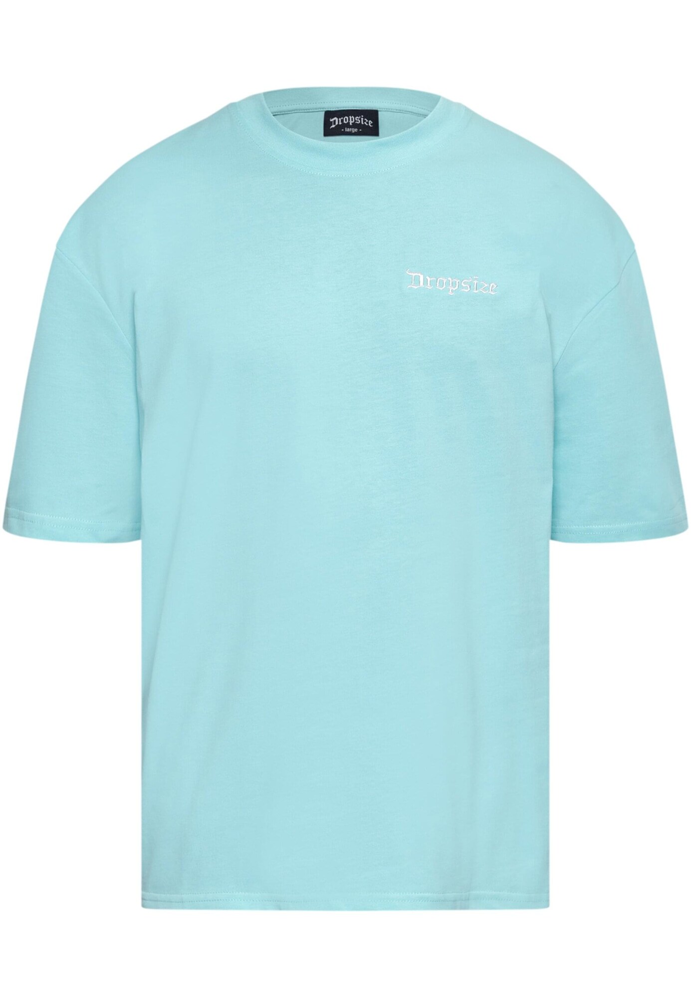 Dropsize Tricou  turcoaz / alb