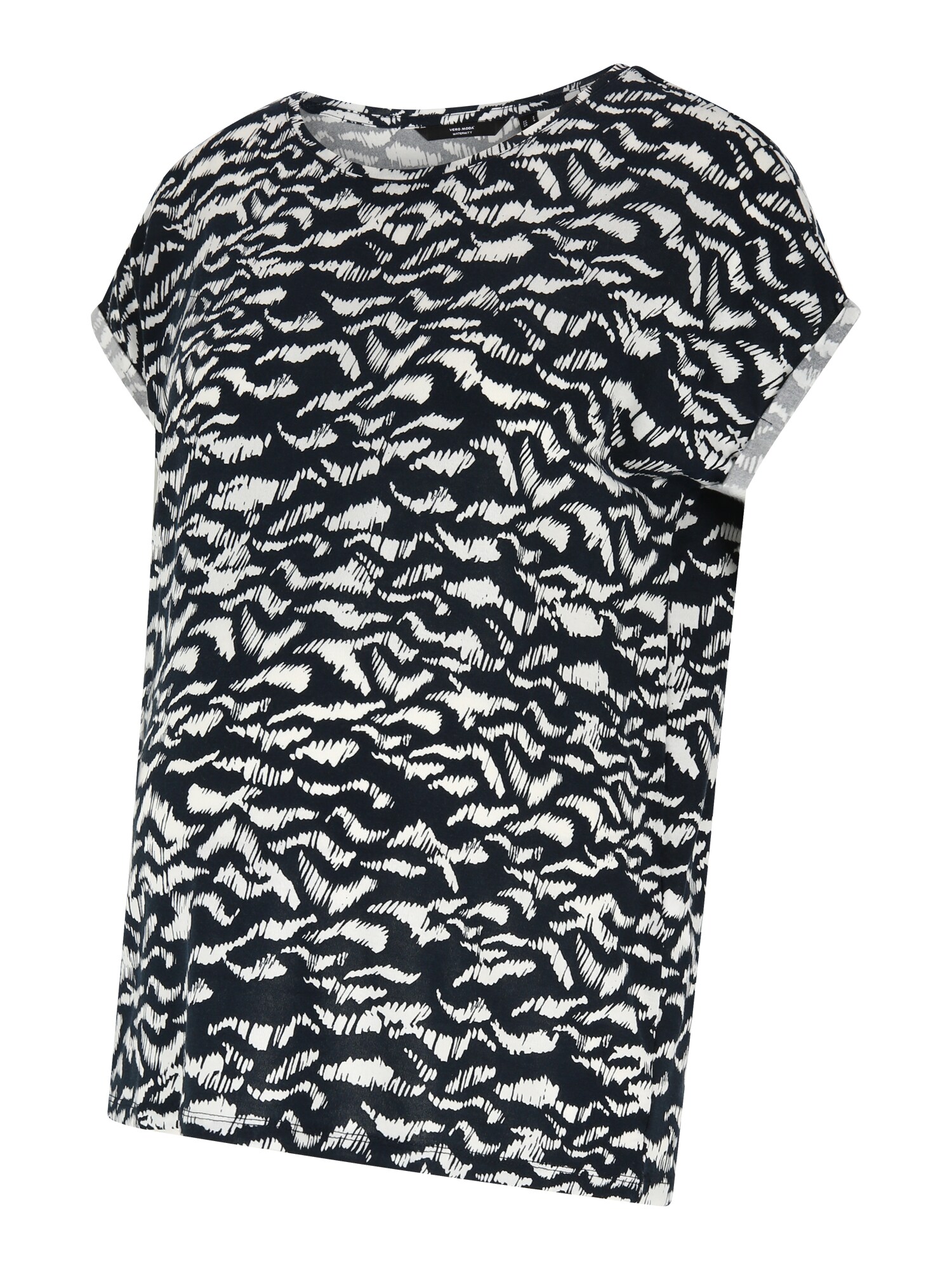 Vero Moda Maternity Marškinėliai 'MAVA' tamsiai mėlyna / balta