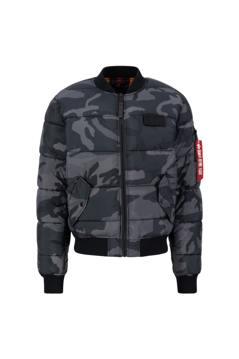 Övergångsjacka 'Camo' grå / röd