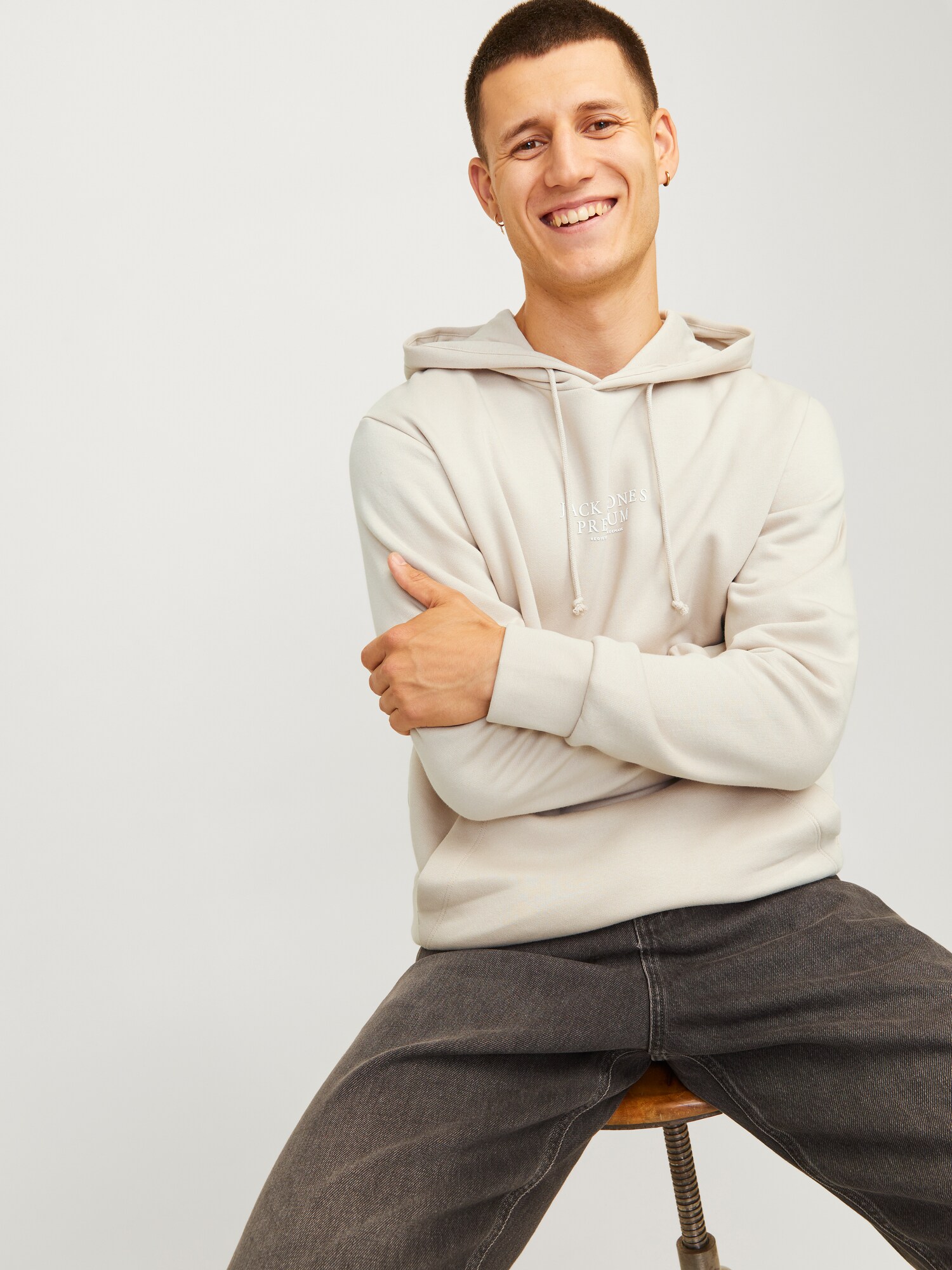 JACK & JONES Mikina piesková (obrázok 5)