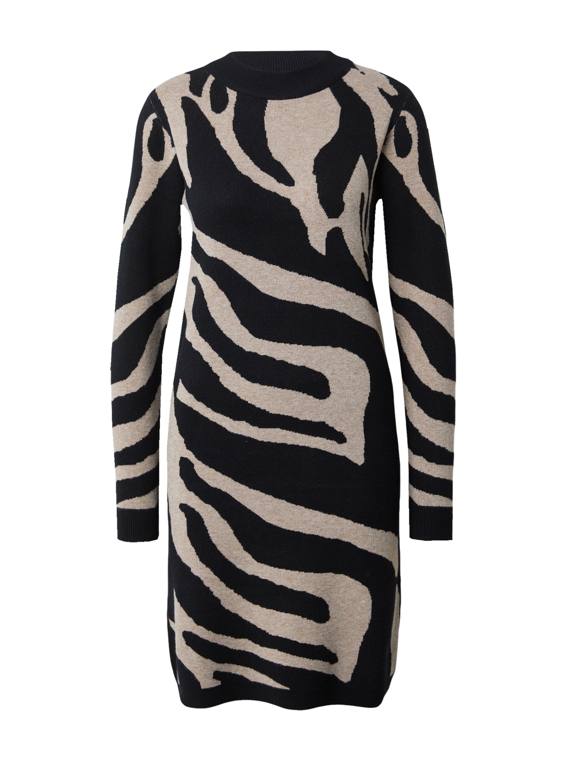 OBJECT Ray L/S Knit Dress AOP klänningar dam – bild 5