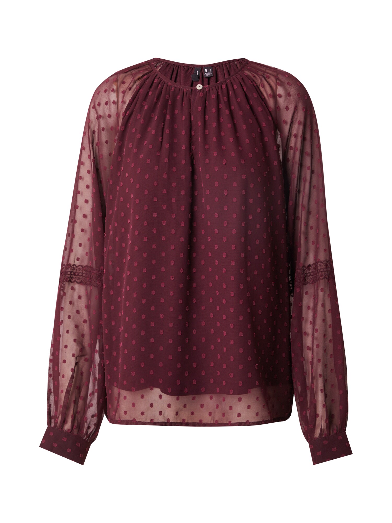 VERO MODA Bluză VMLIZA  roșu vin