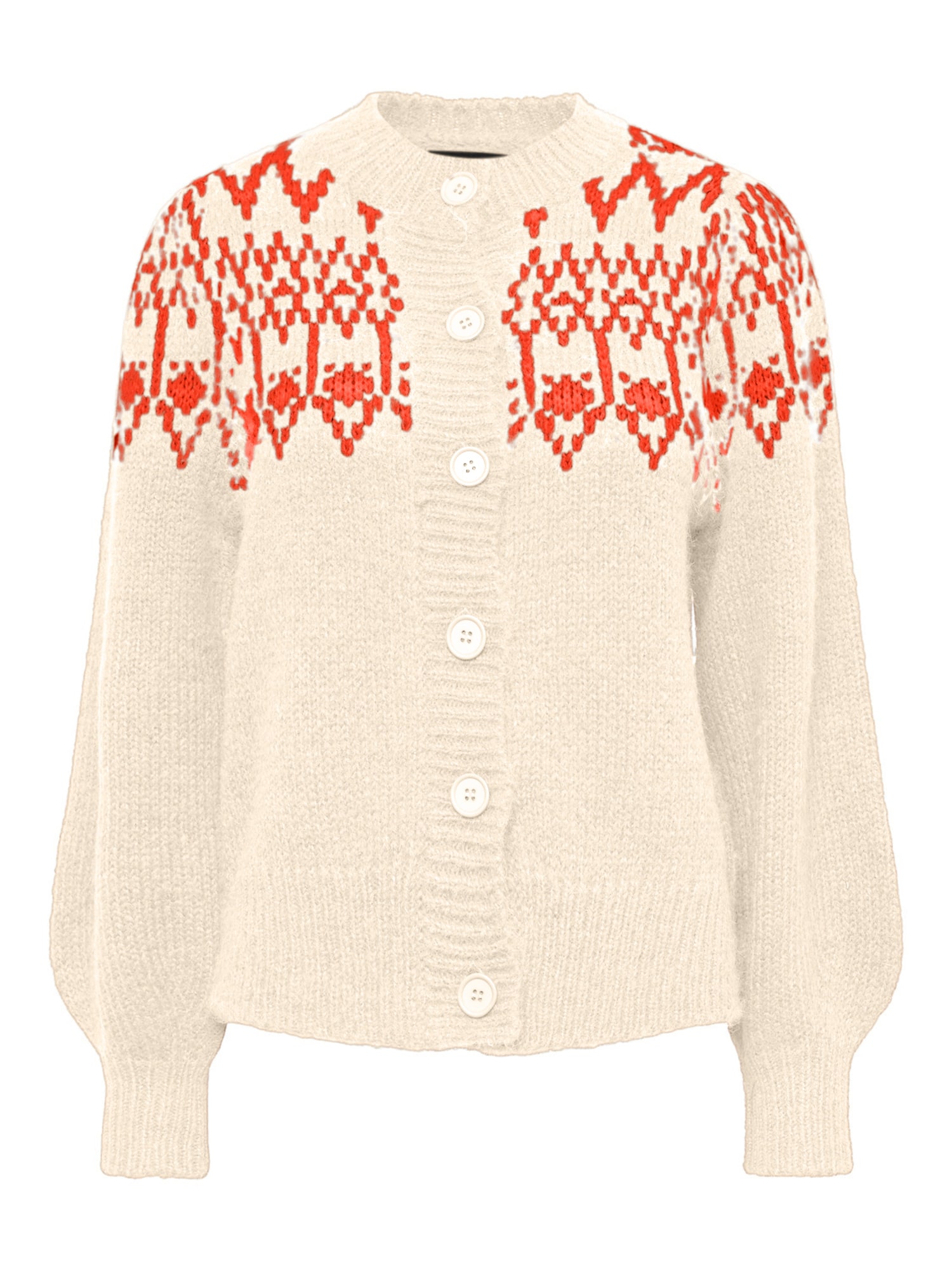 Pieces PIECES Strickjacke 'NYLA' creme / rostrot